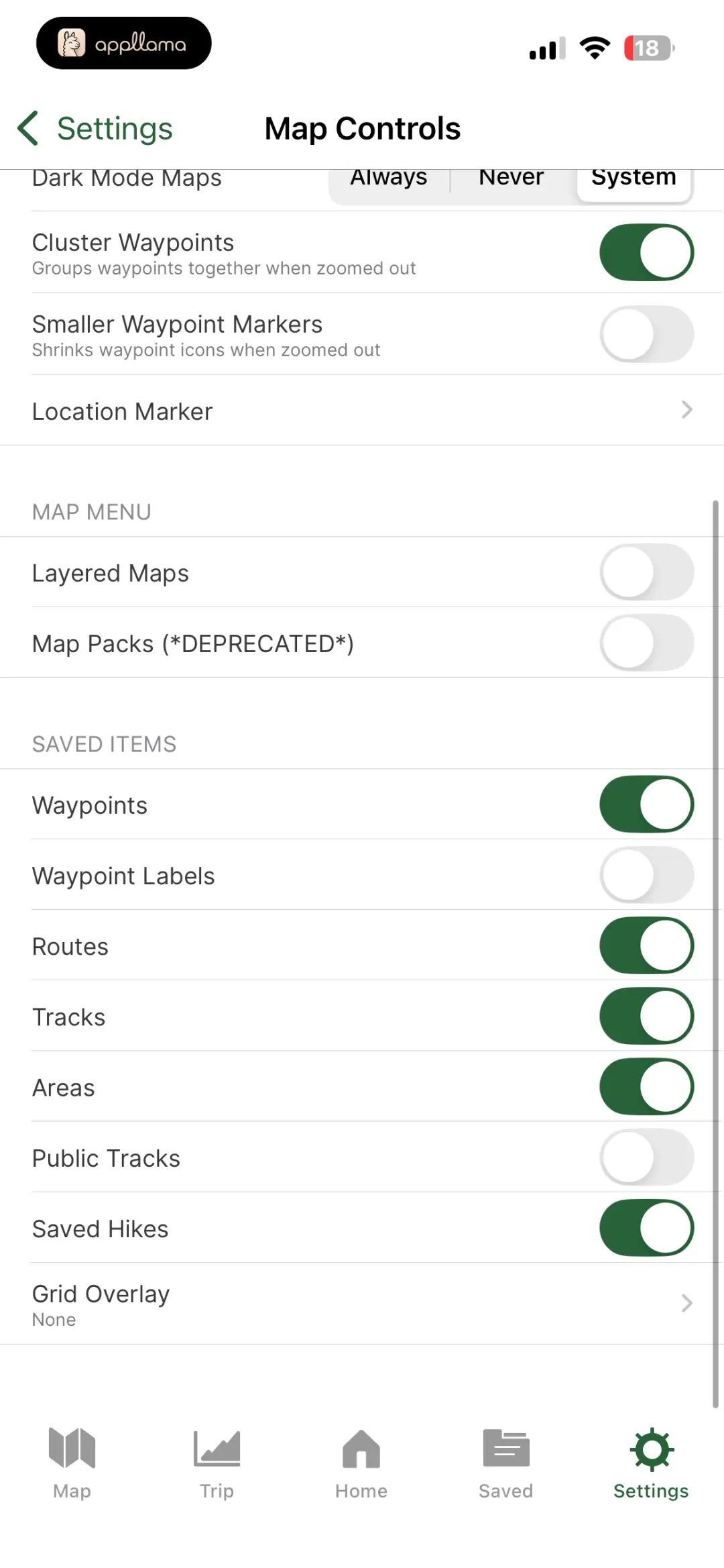 Map Controls Detail