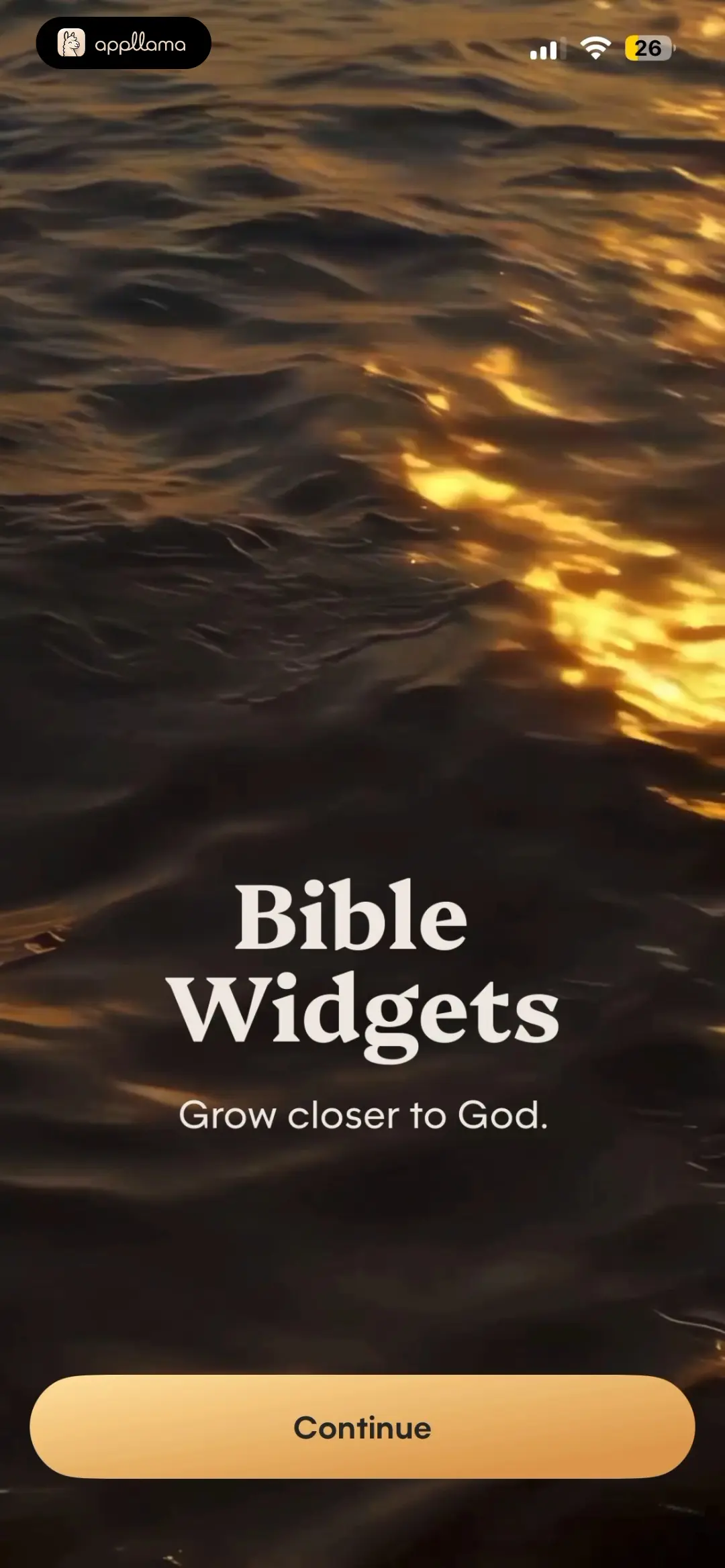 Bible Widgets: Verses & Prayer Onboarding Intro