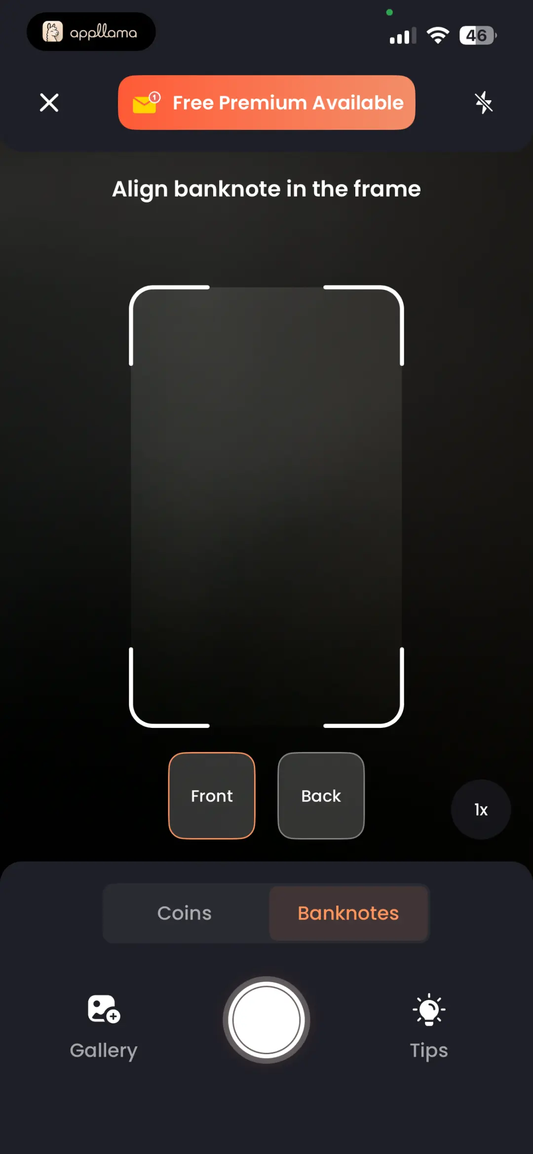Banknote Camera Capture