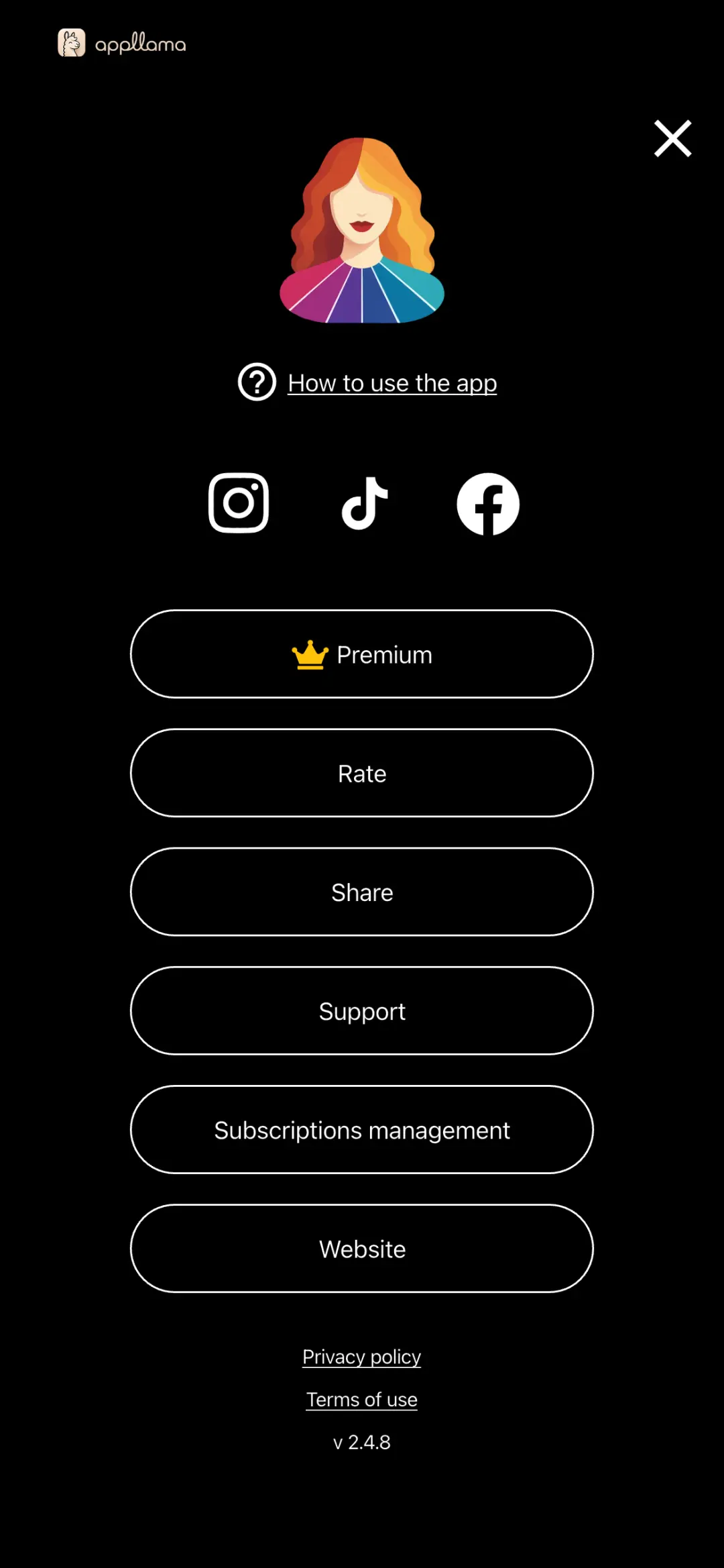 More Menu