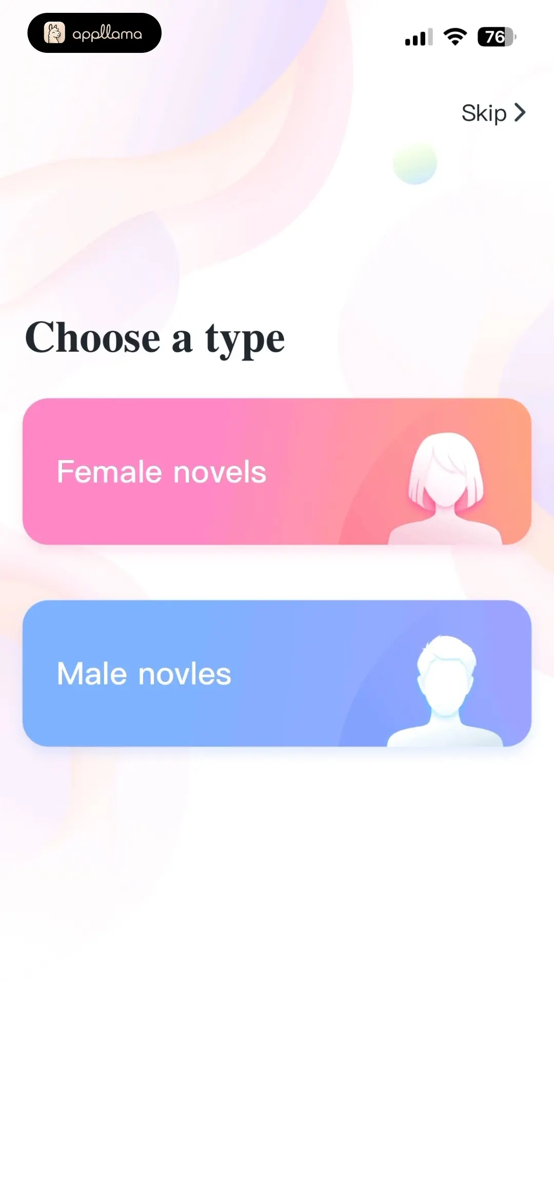 Novel Type Selection