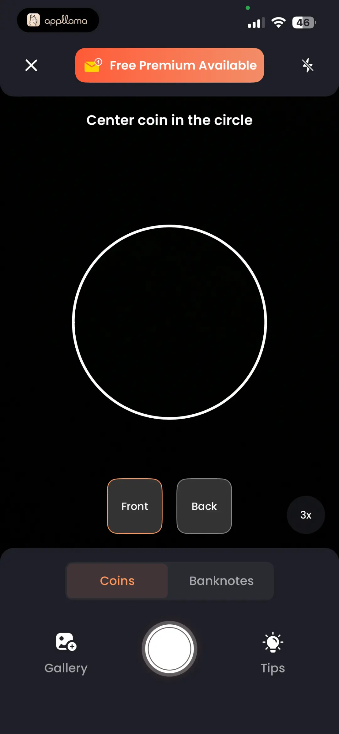 Coin Camera Capture