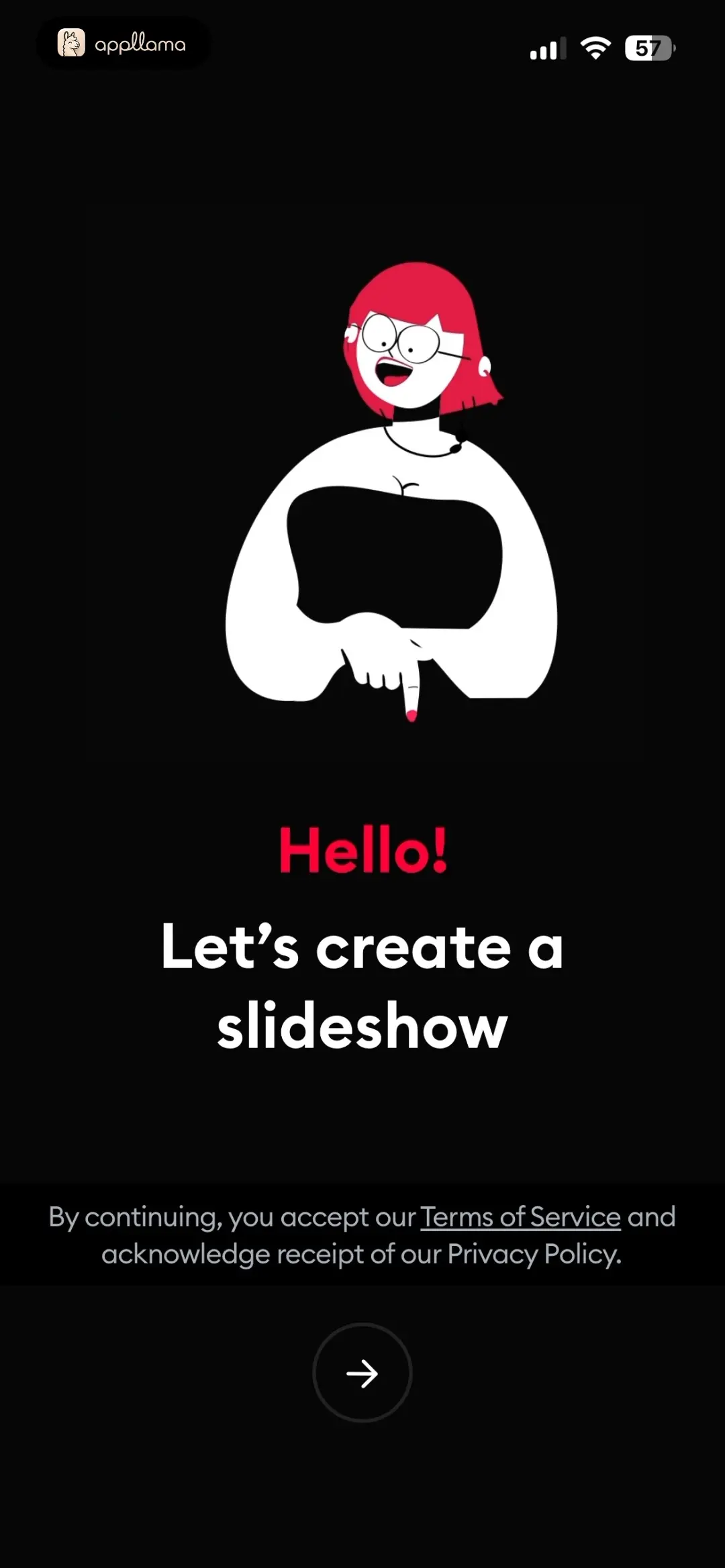 SlideShow Maker Photo to Video Onboarding Intro