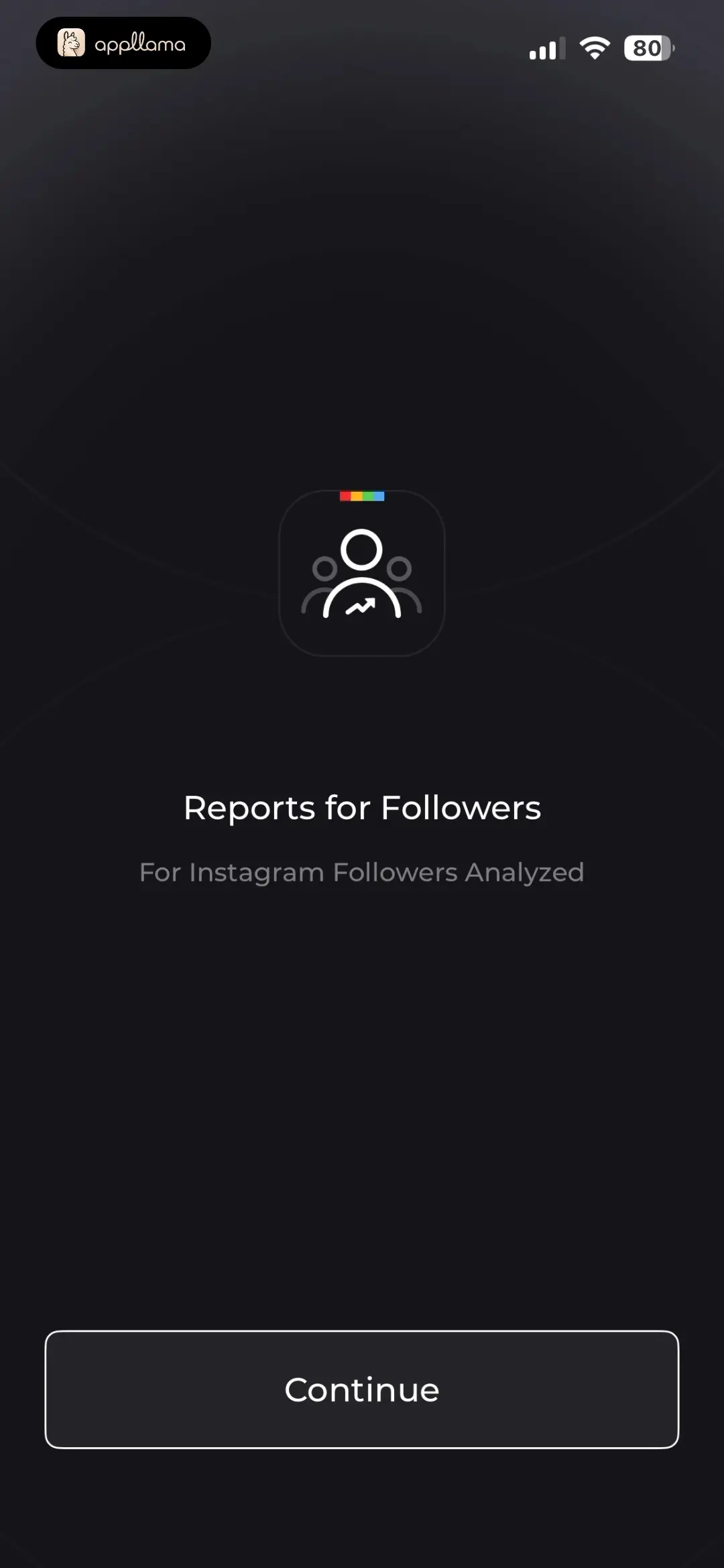 Reports Unfollowers Followers+ Onboarding Intro