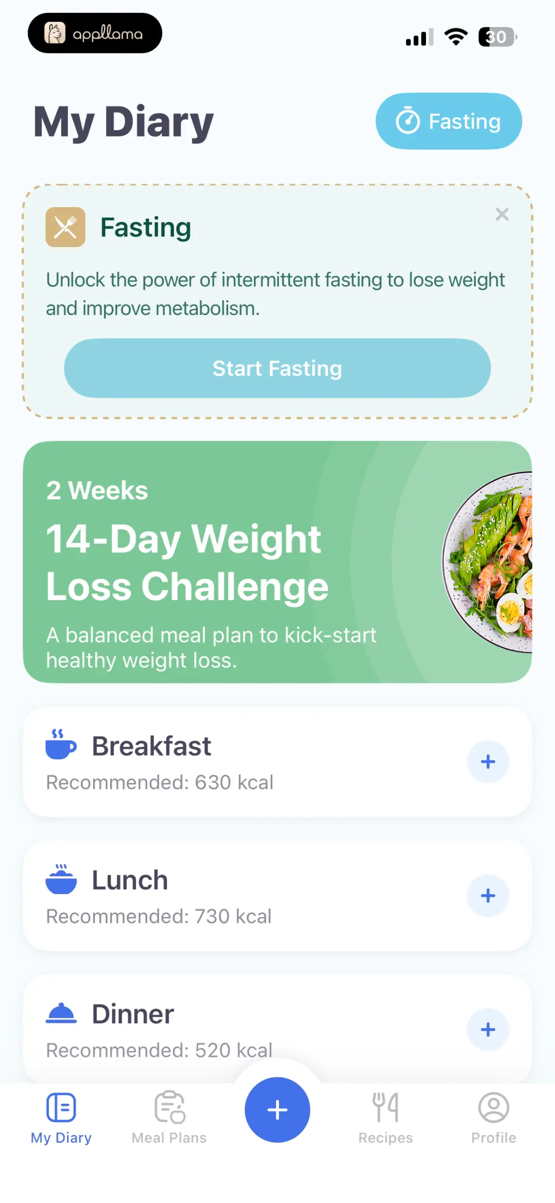 Diary With Fasting Promo