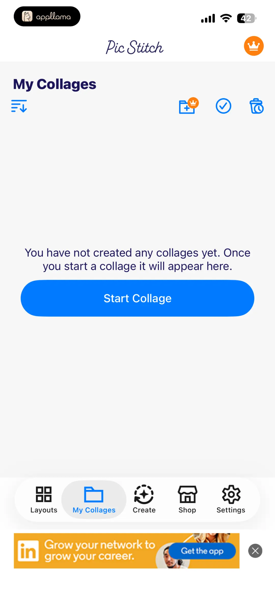 My Collages Empty