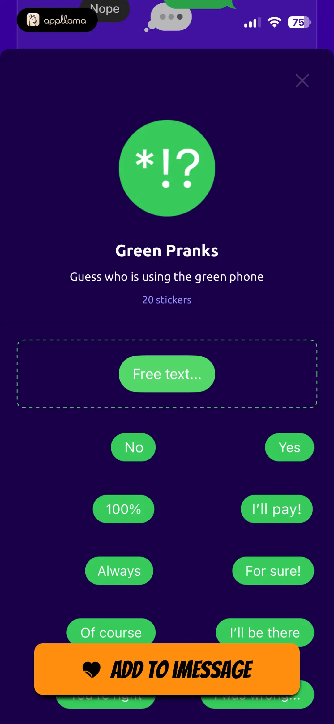 Green Pranks Detail