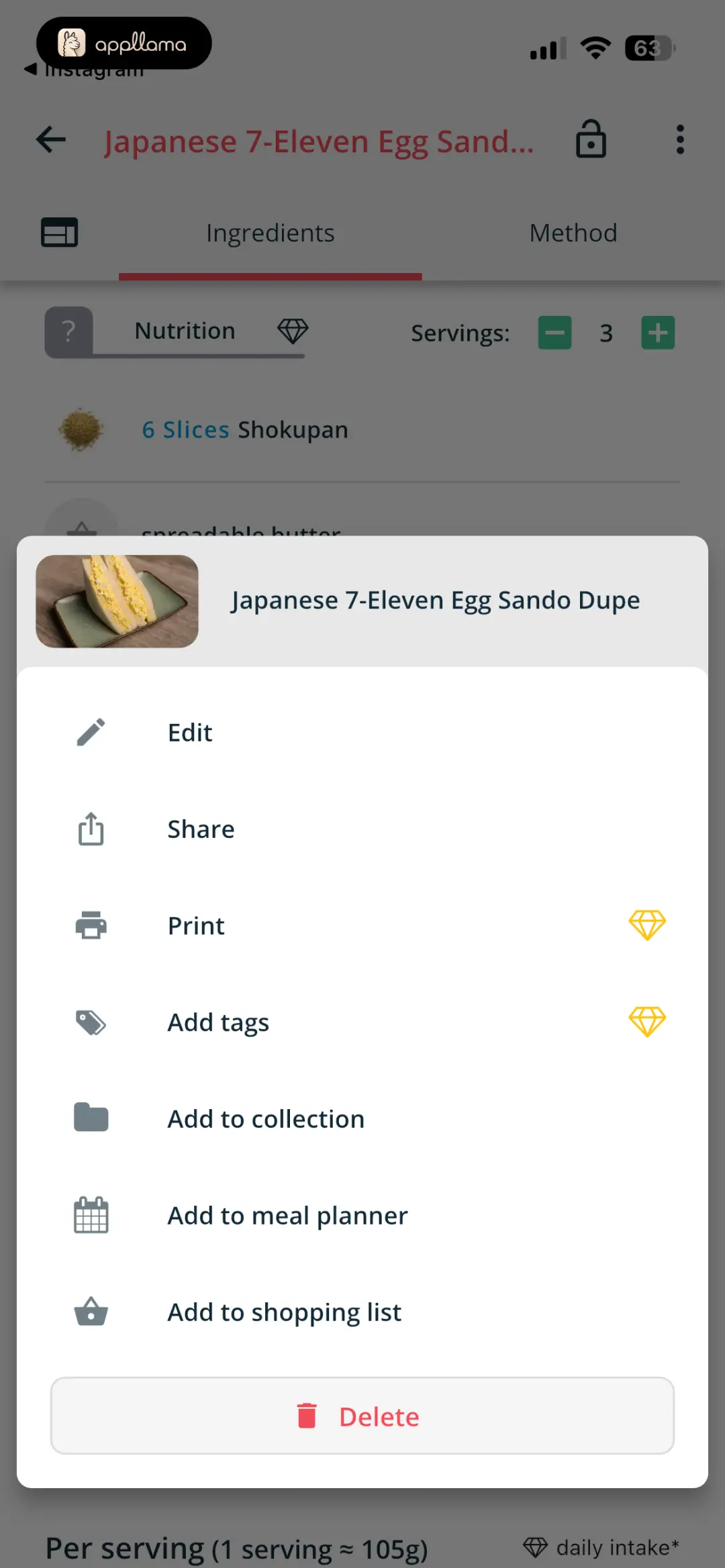 Recipe Actions