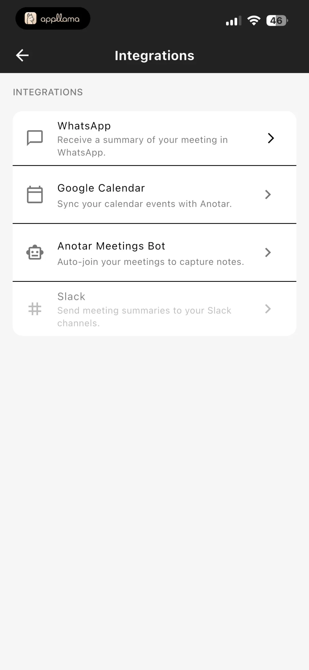Integrations