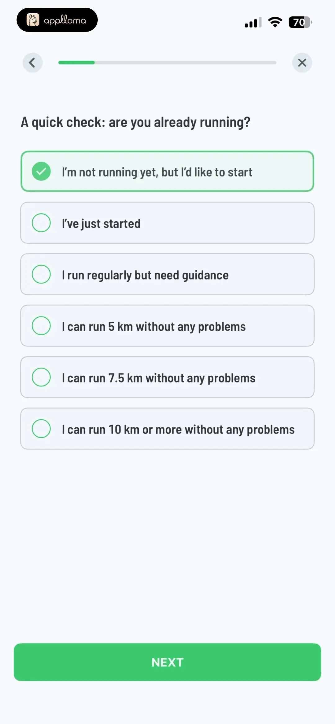 Running Status Question