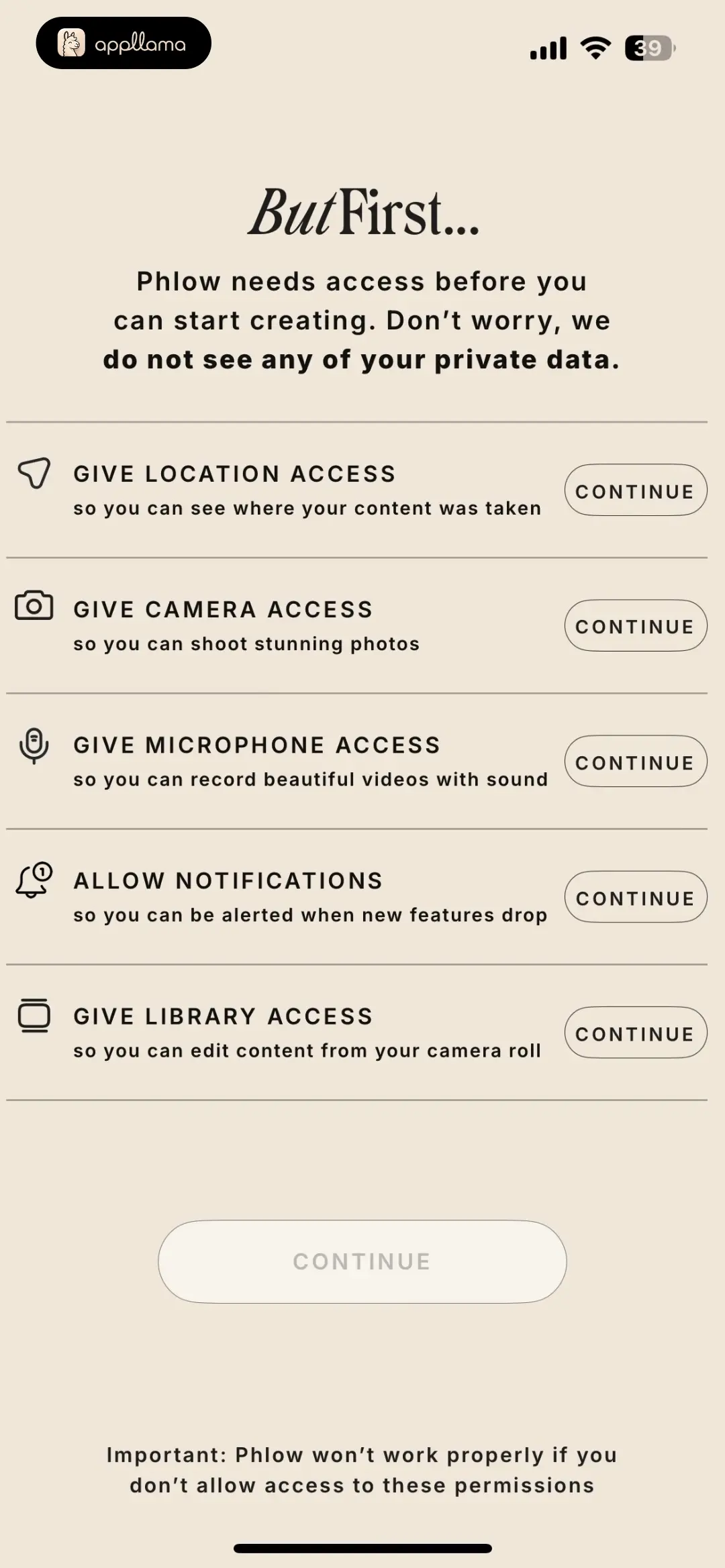 Permissions Setup