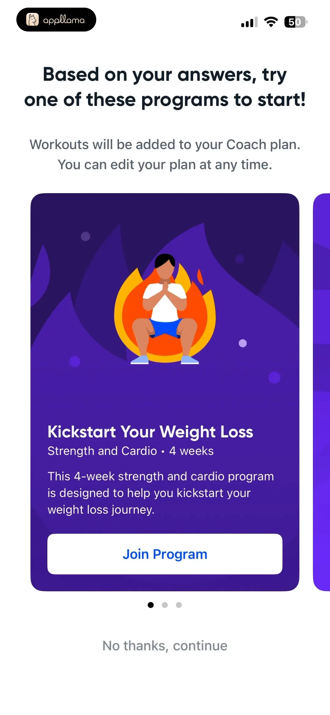 Weight Loss Program Offer