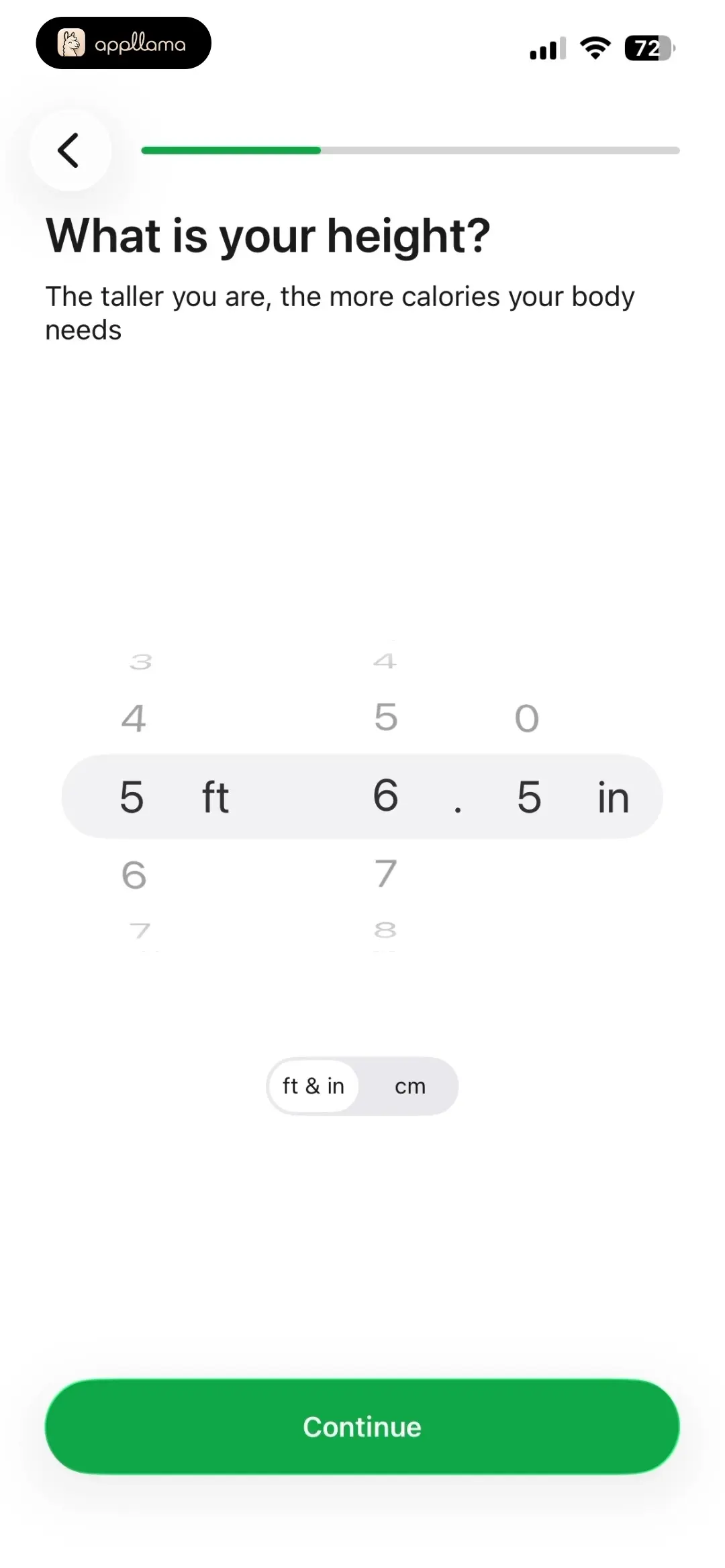 Height Input