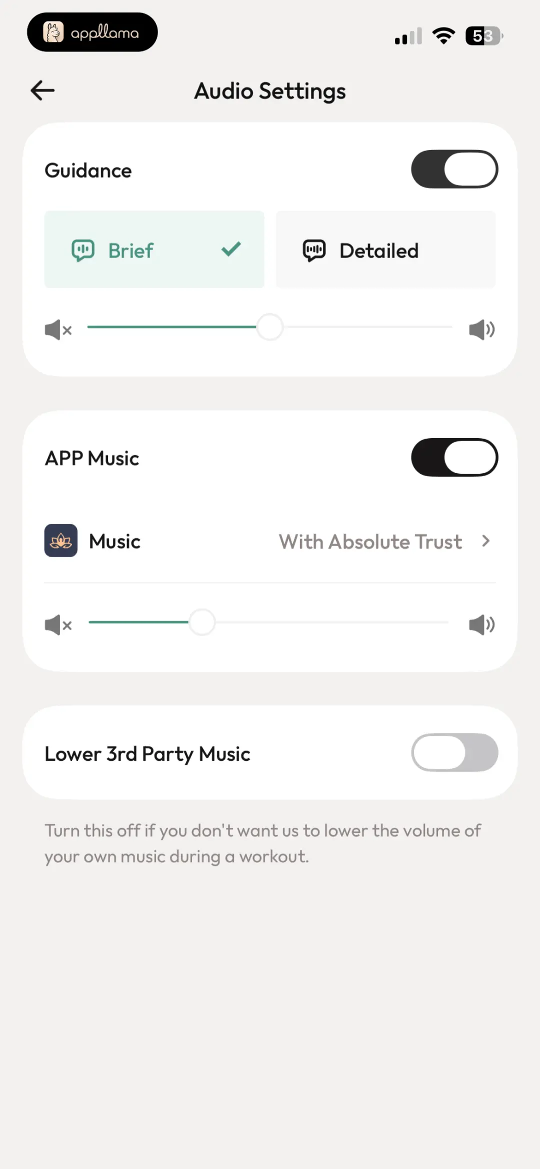 Audio Settings