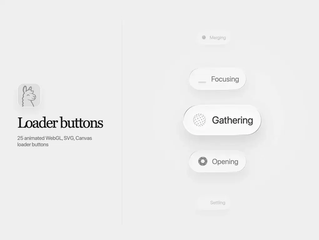 25 unique AI loading buttons