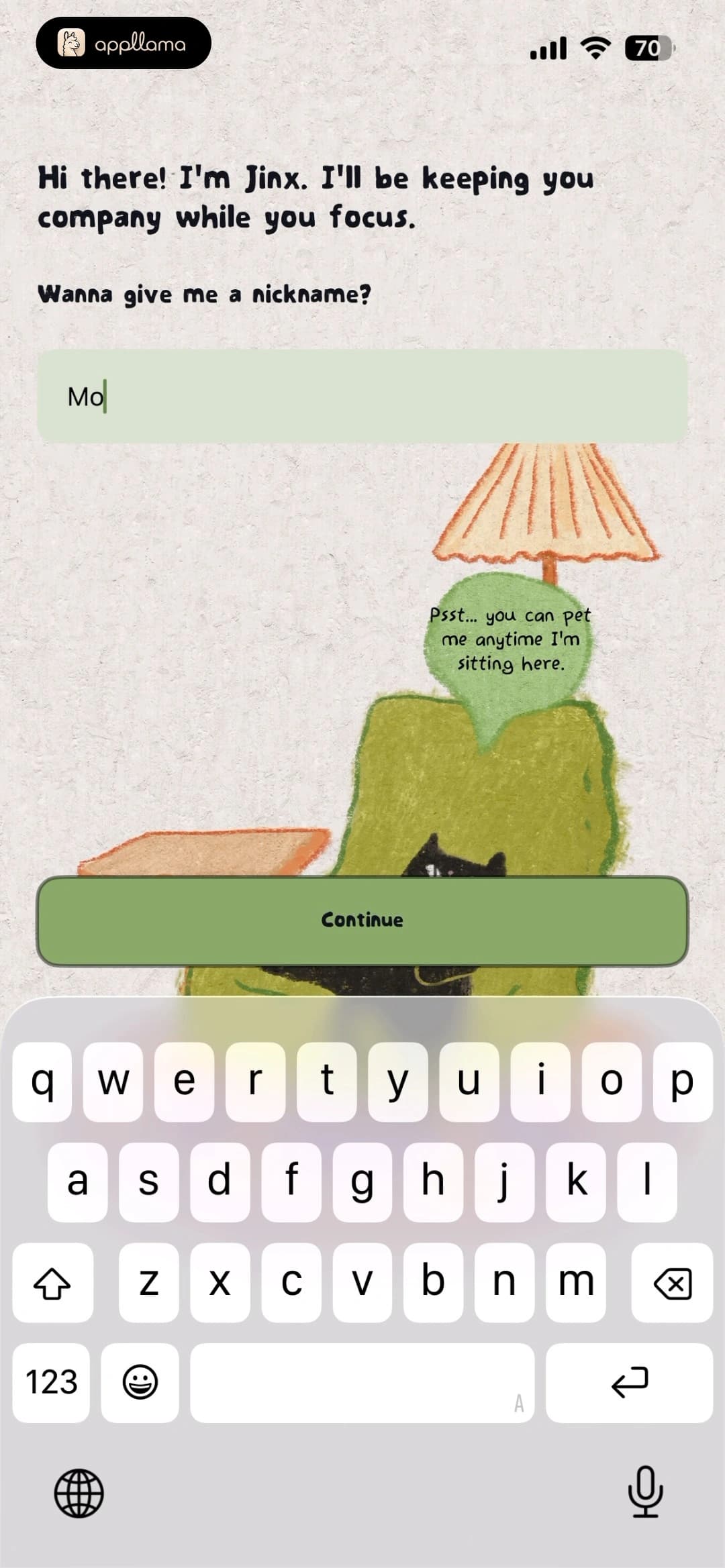 Name Entry Keyboard