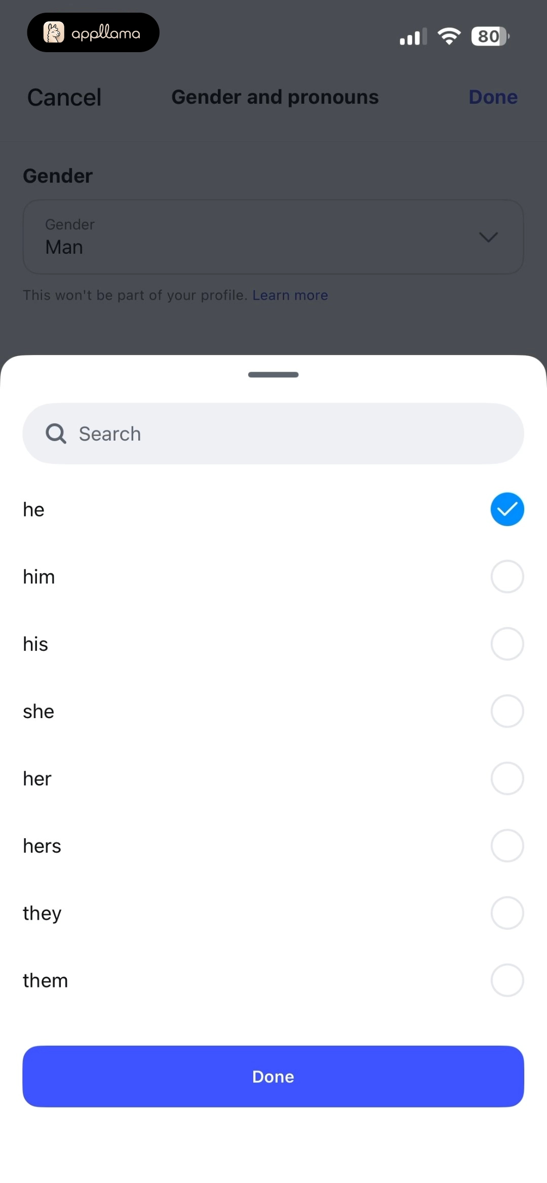Pronoun Picker