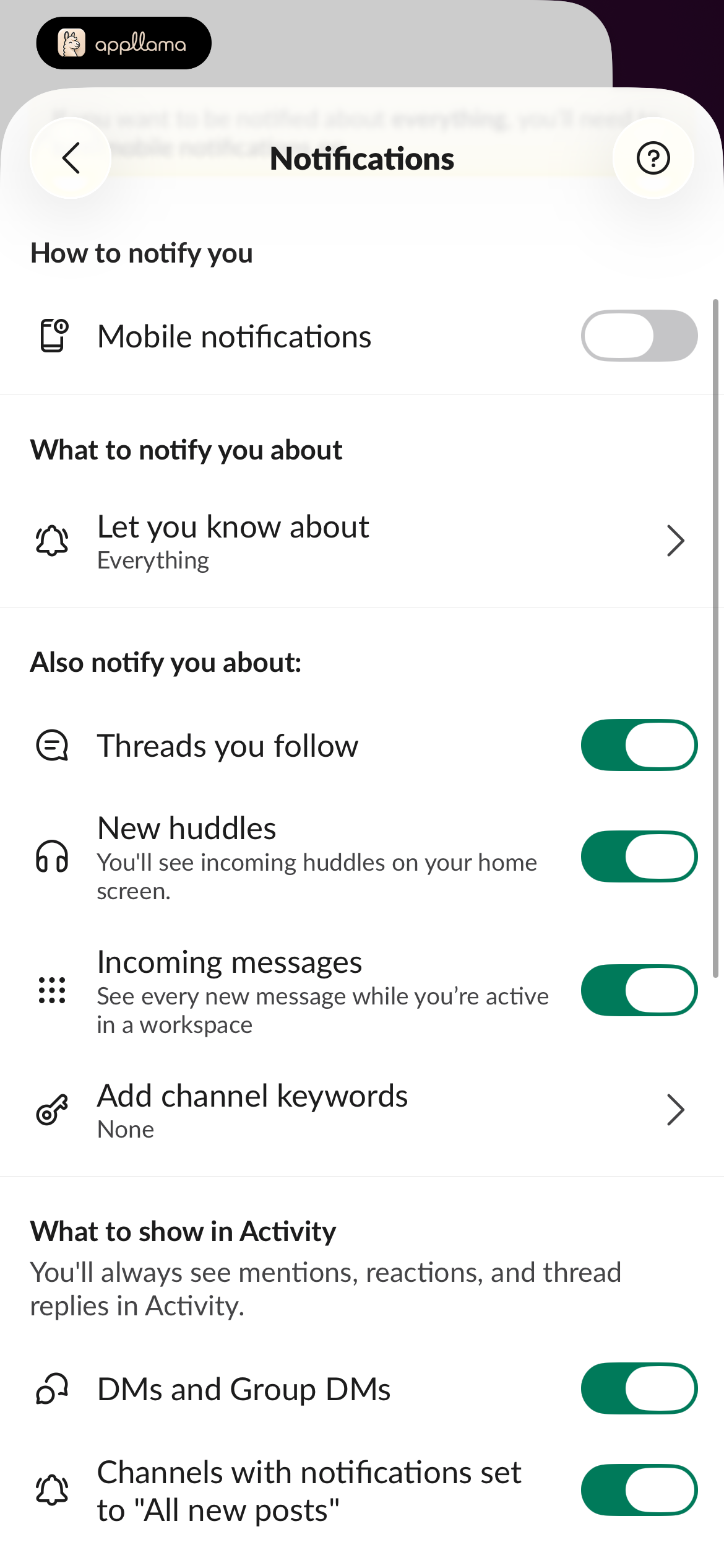 Notifications