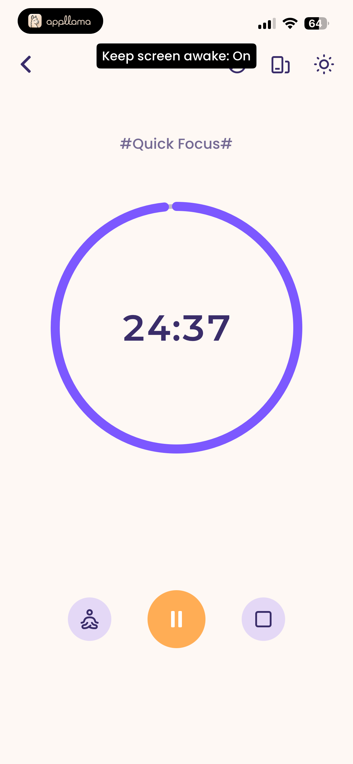 Focus Timer Toast