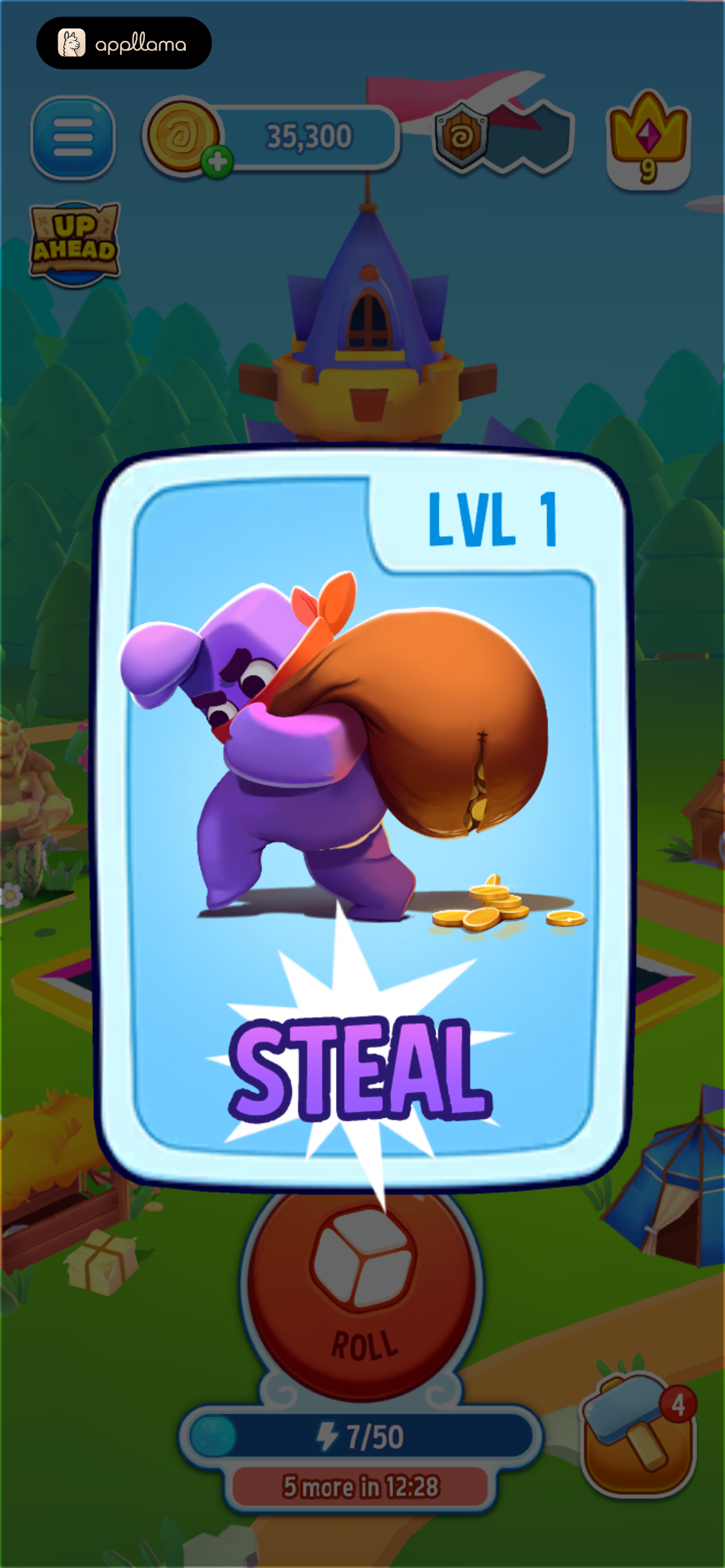 Steal Reward Card