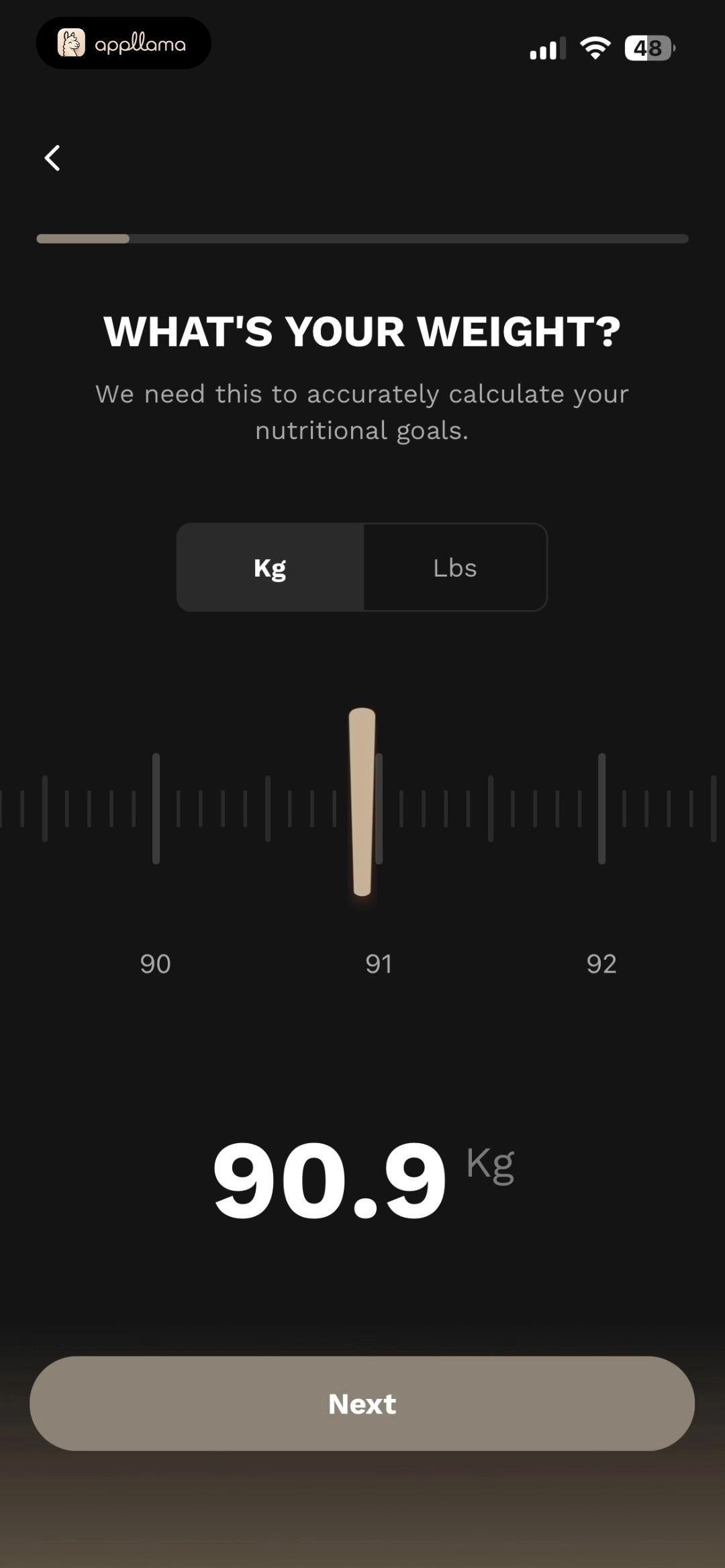 Weight Input