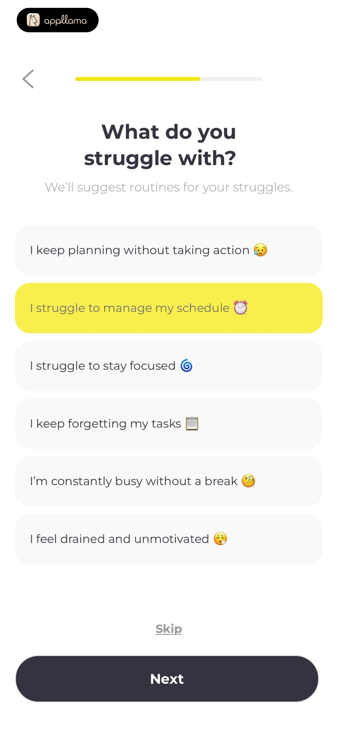Struggle Selection