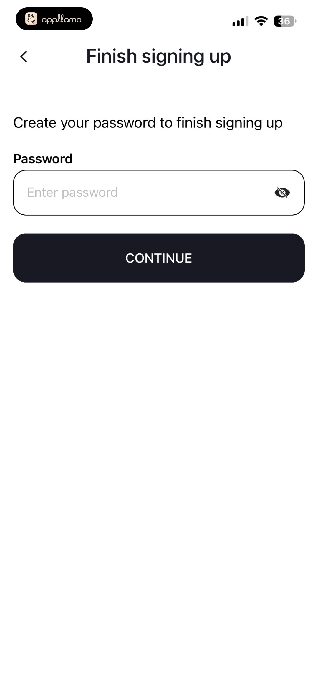 Password Setup