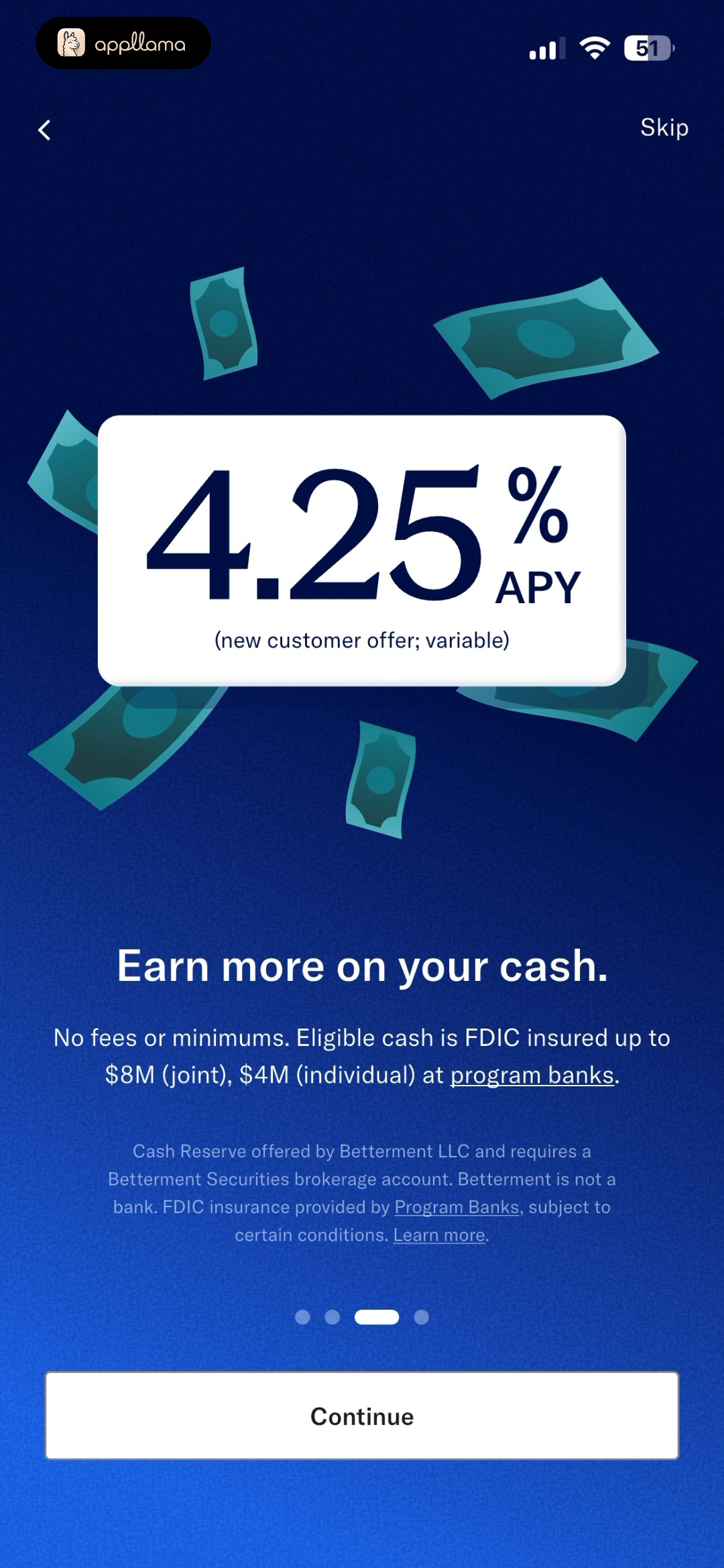 Cash Yield Onboarding