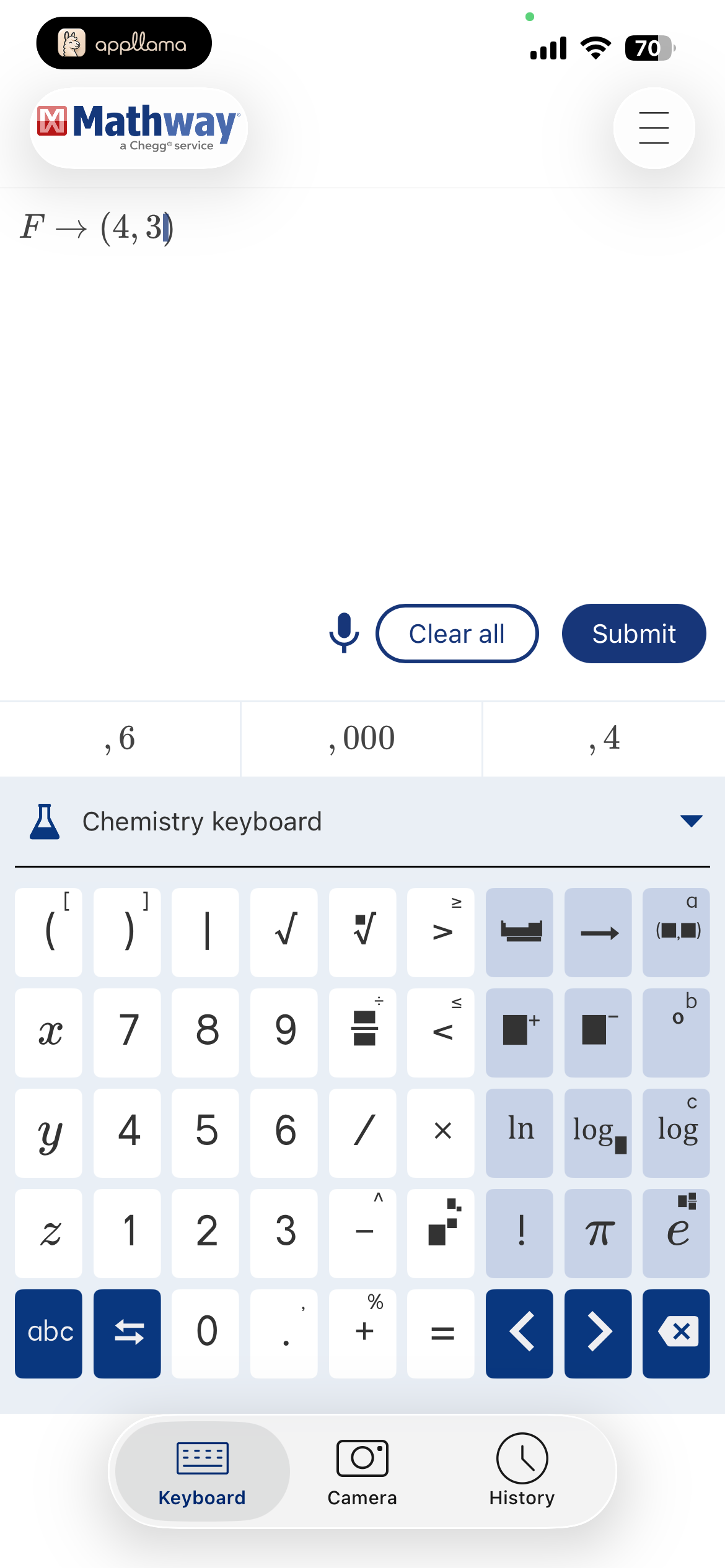 Calculator Input