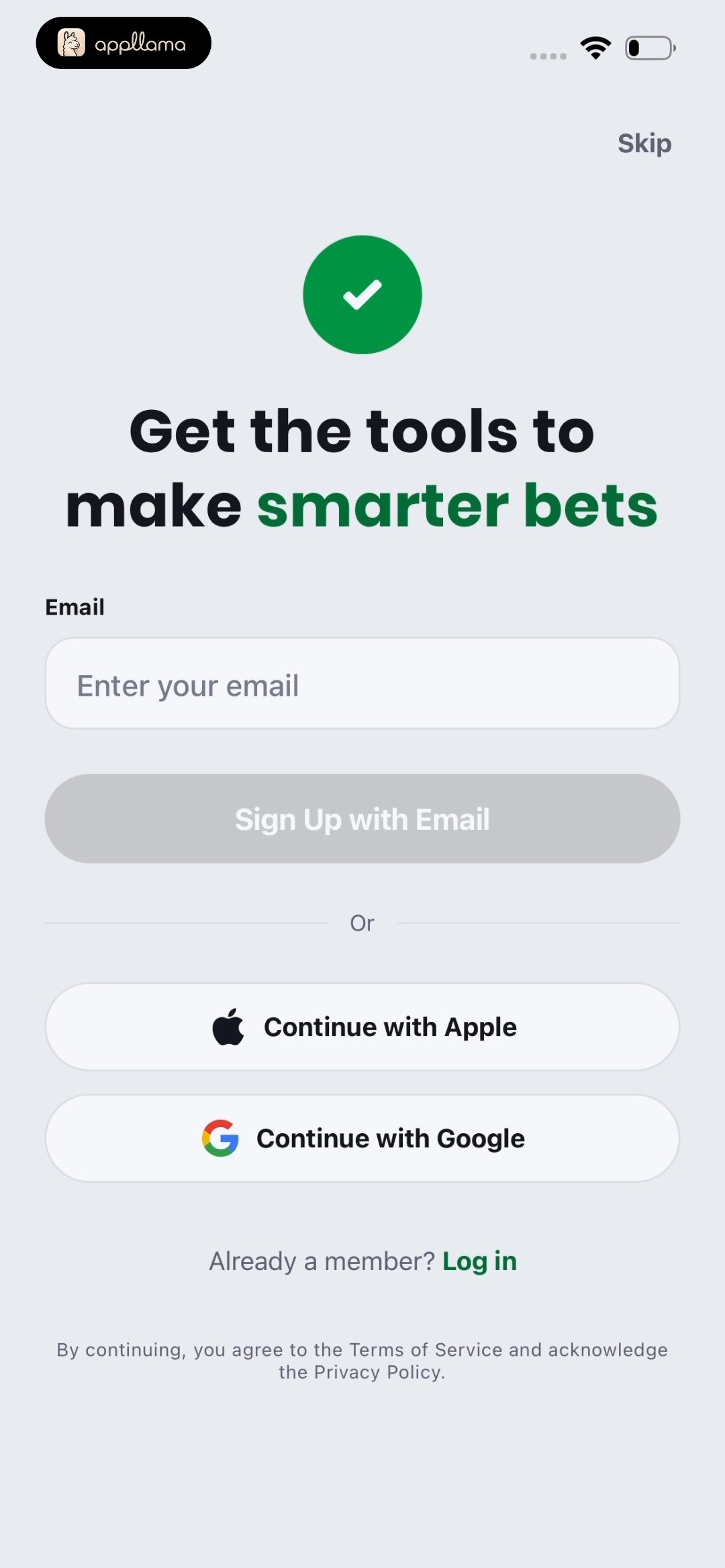 Sign Up