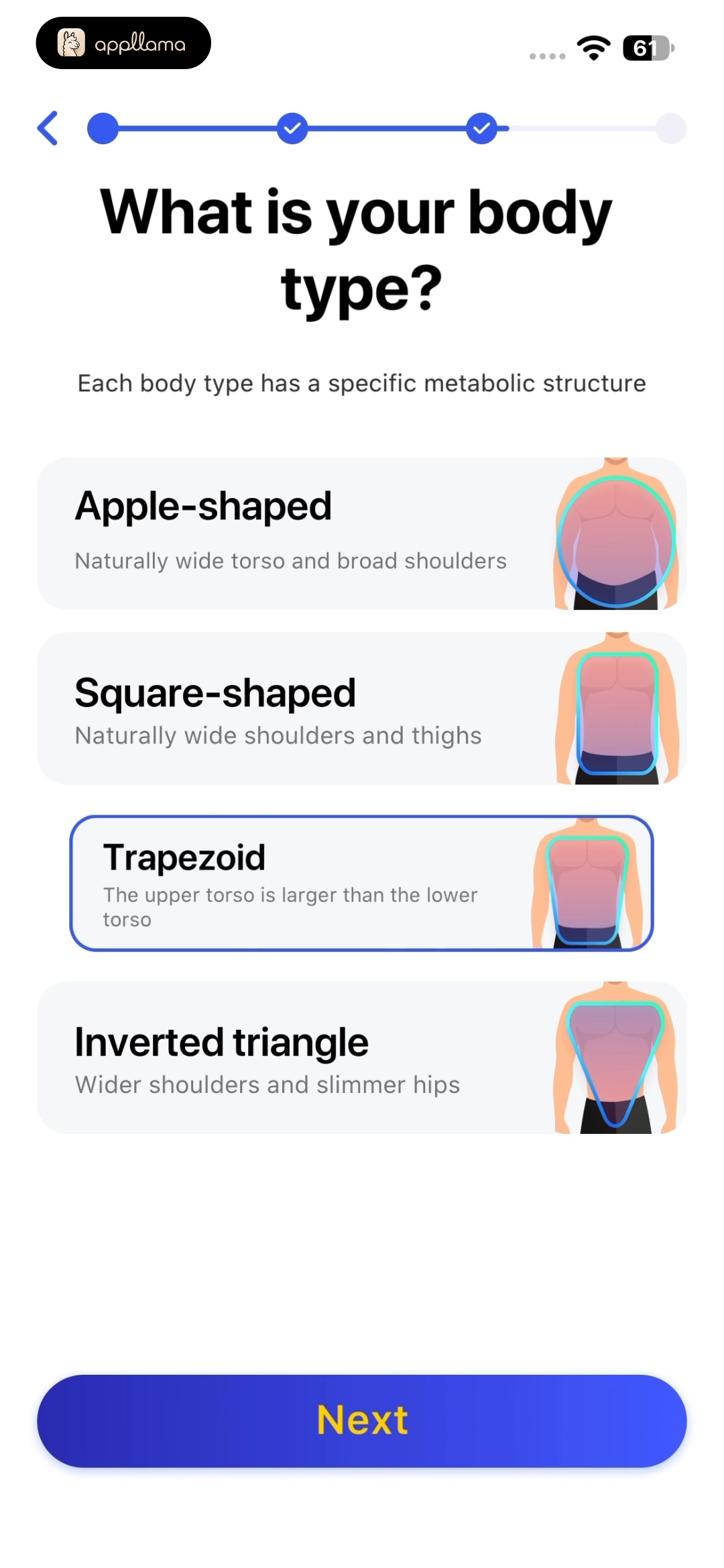 Body Type Selection