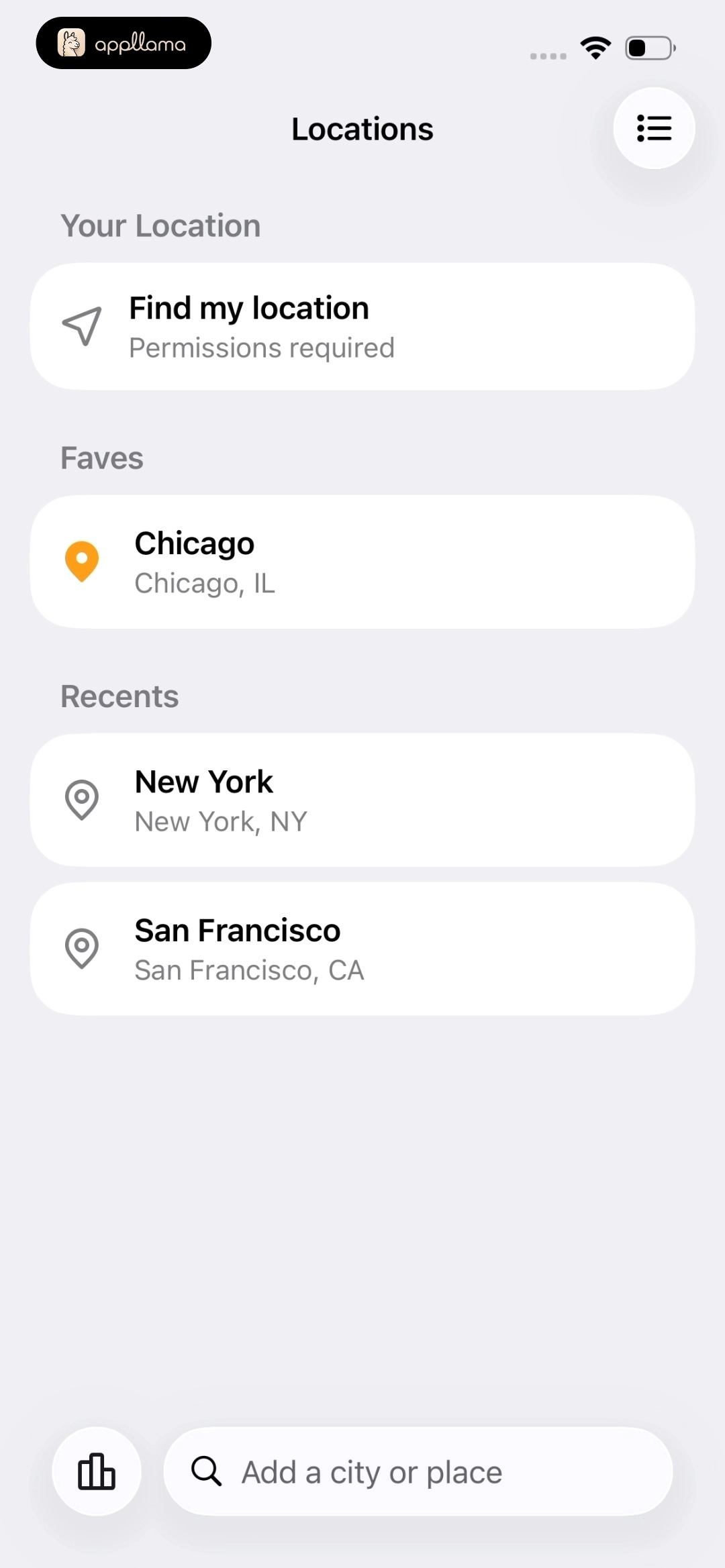 Locations