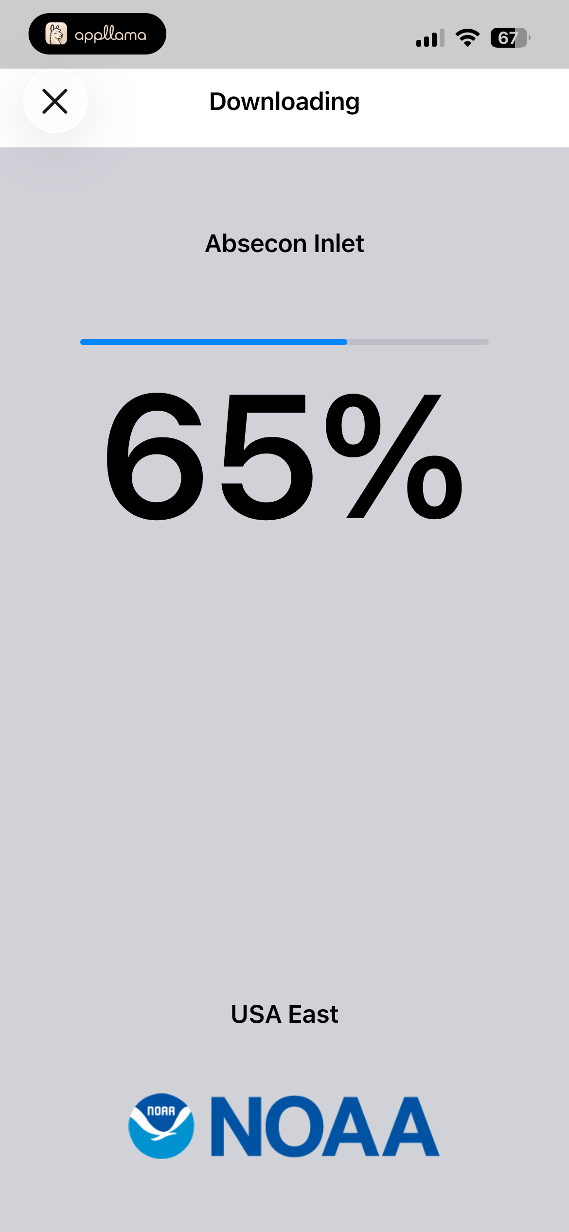 Chart Download Progress