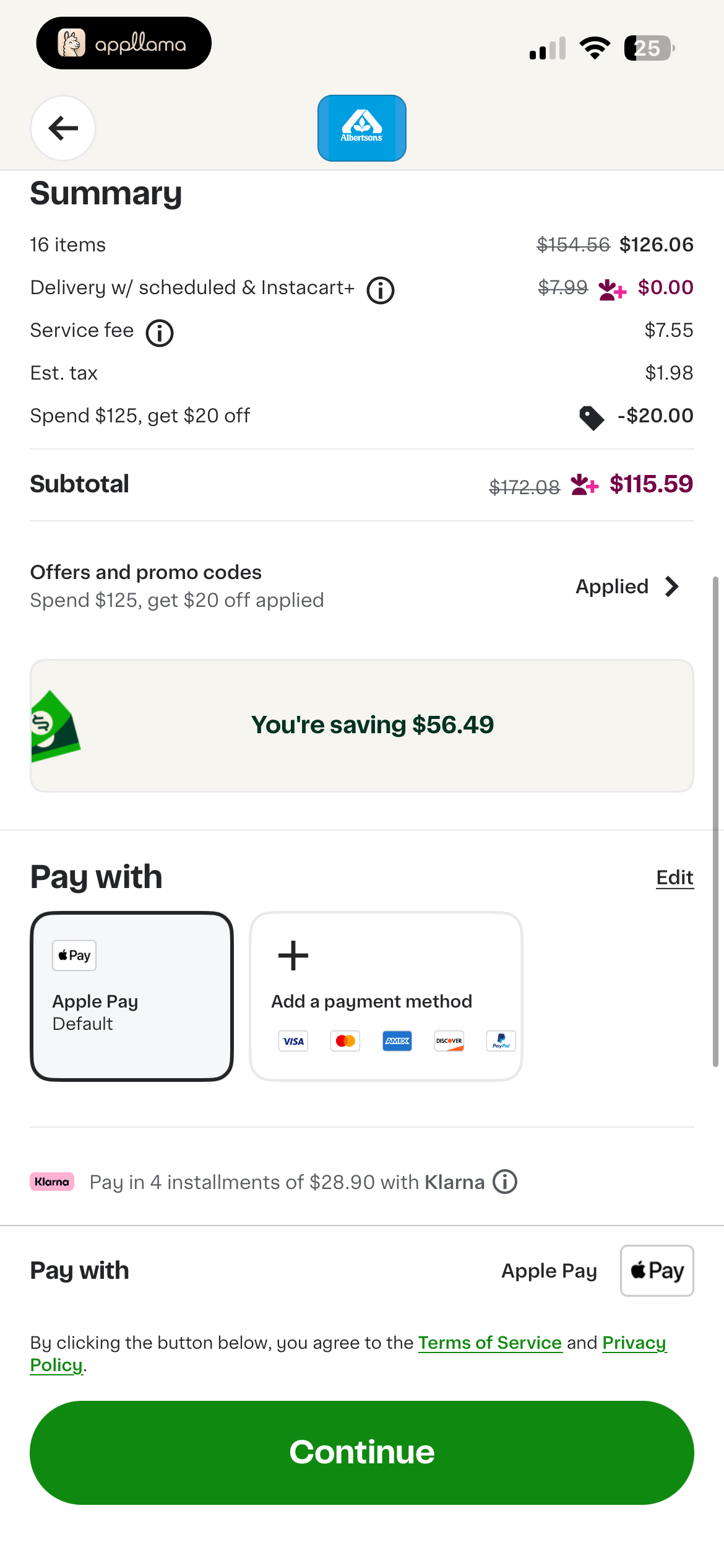 Checkout Payment