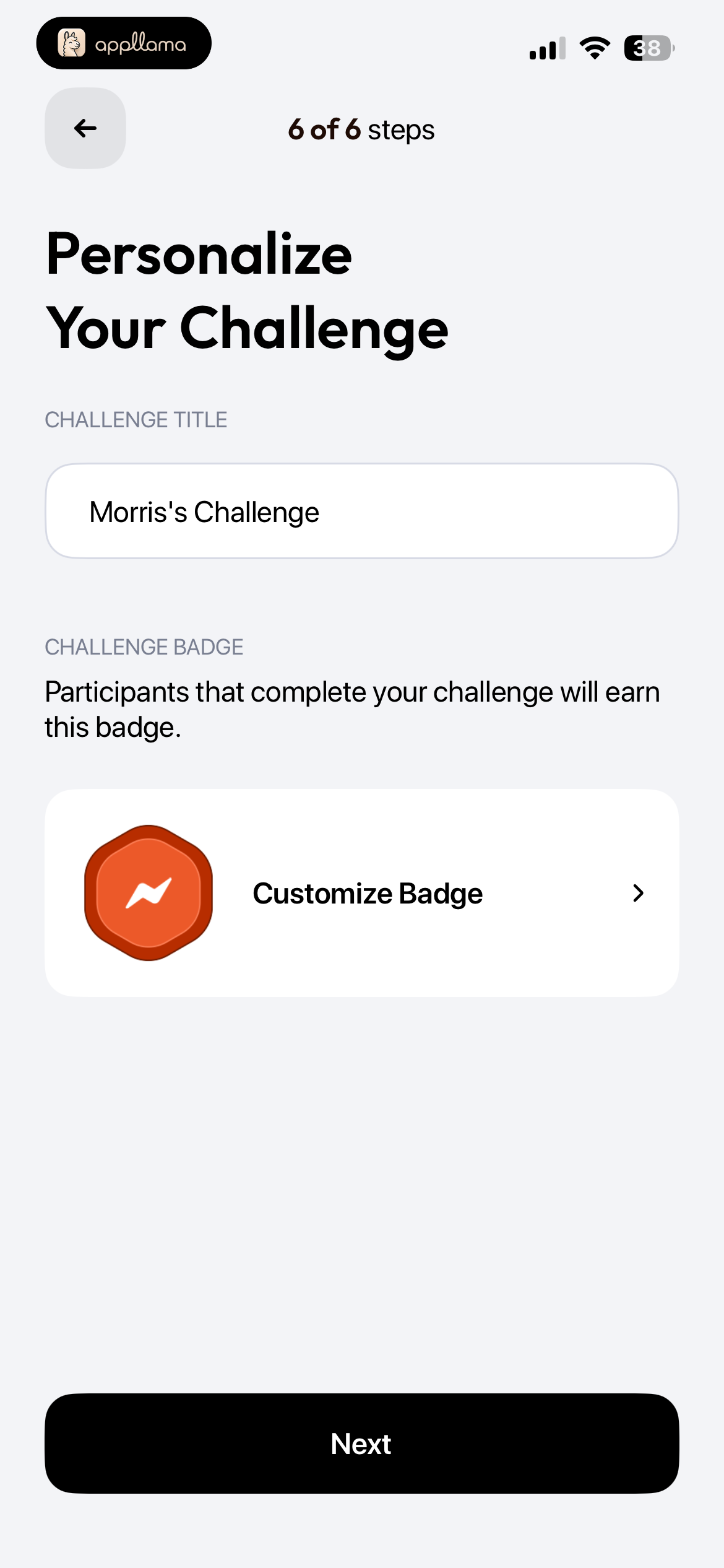 Challenge Personalization