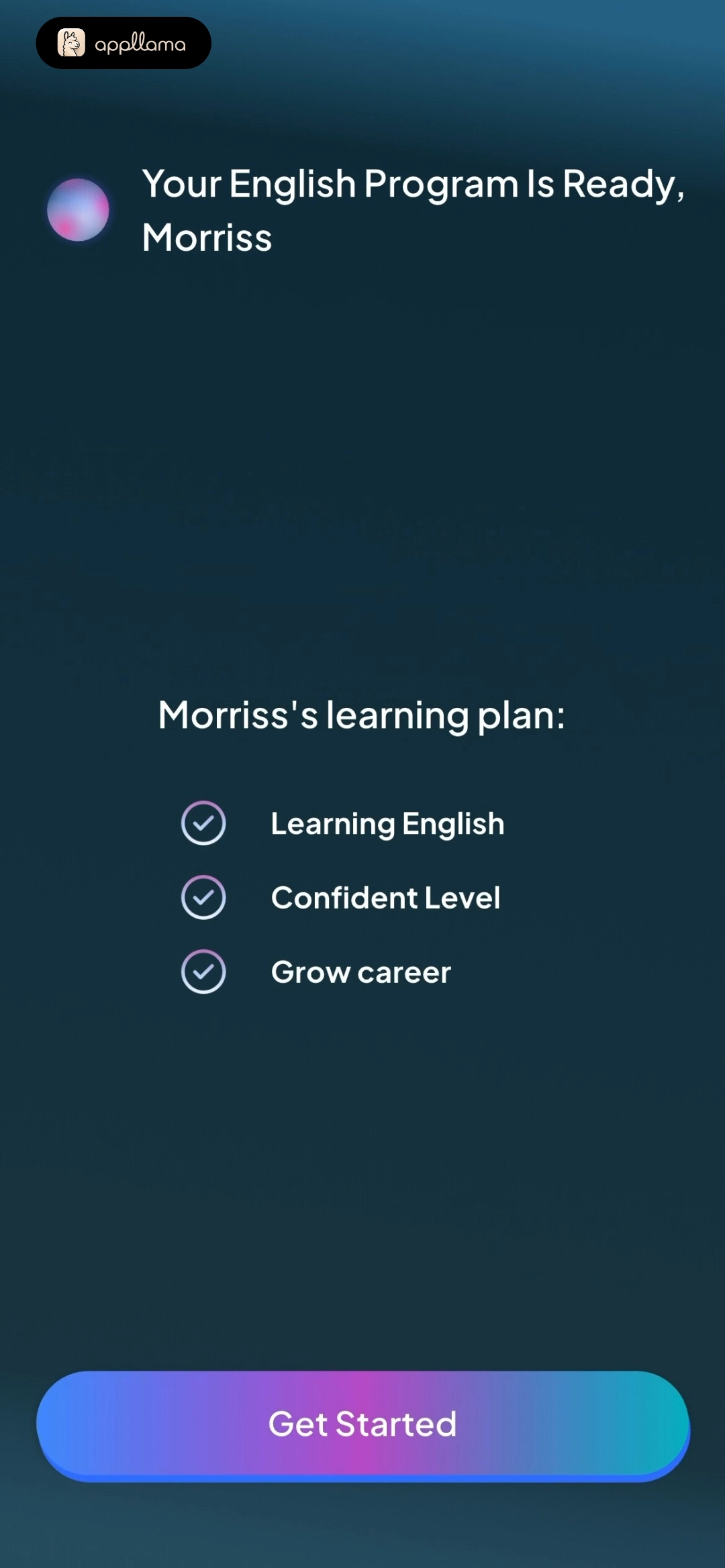 Personalized Plan Ready