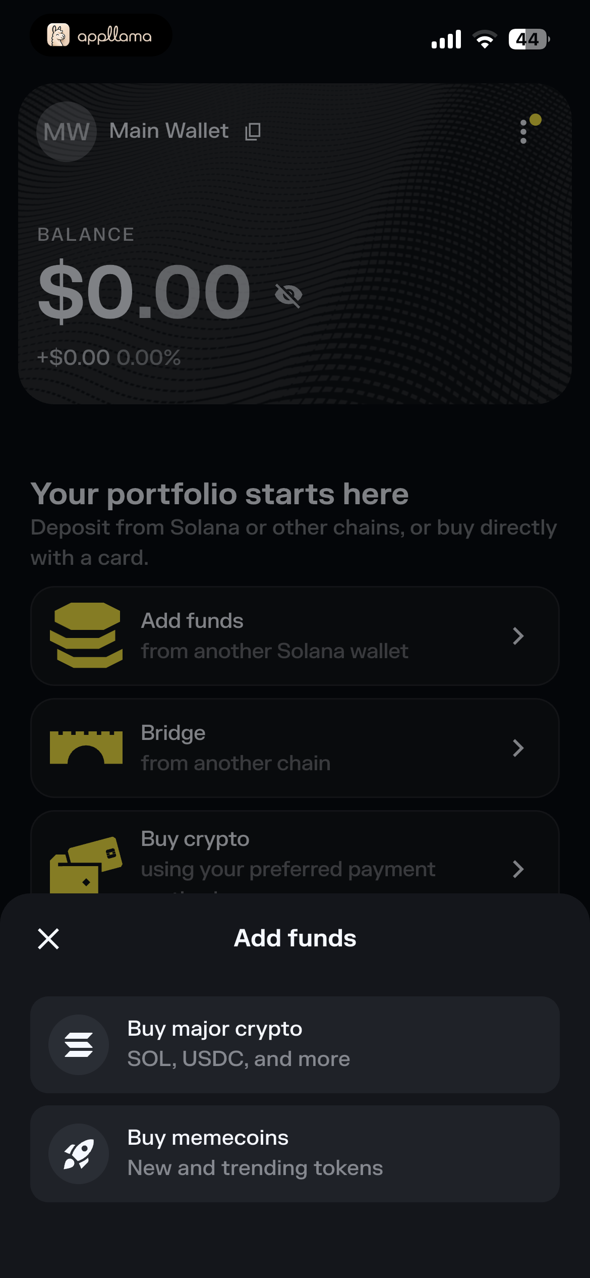 Portfolio Add Funds