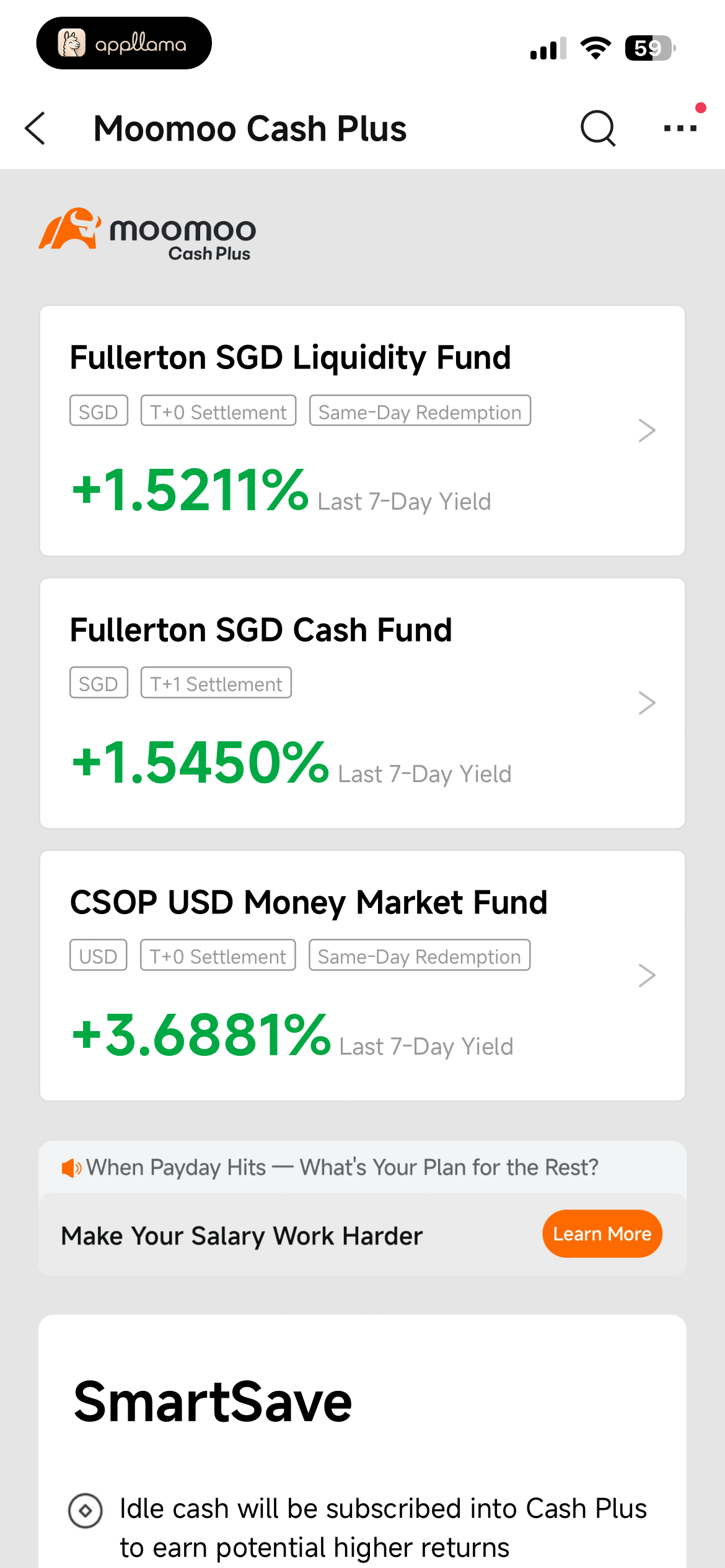 Moomoo Cash Plus Funds