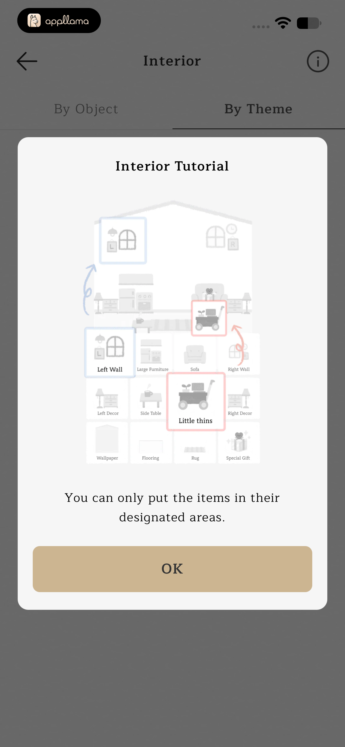 Interior Tutorial Modal