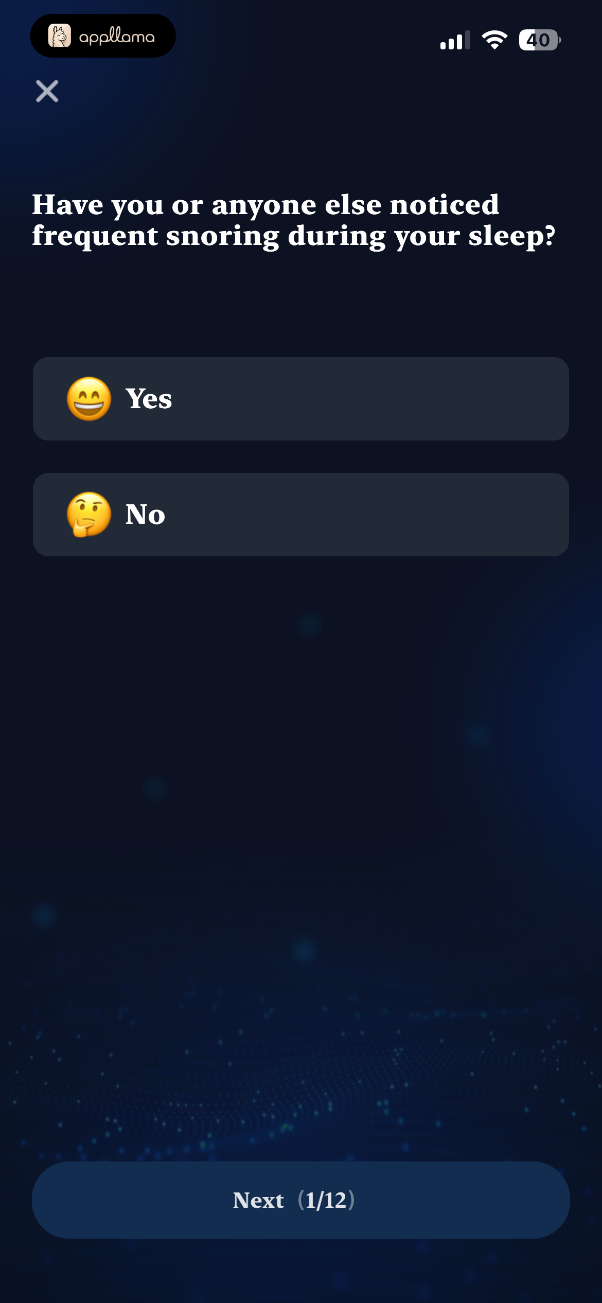 Sleep Apnea Question 1