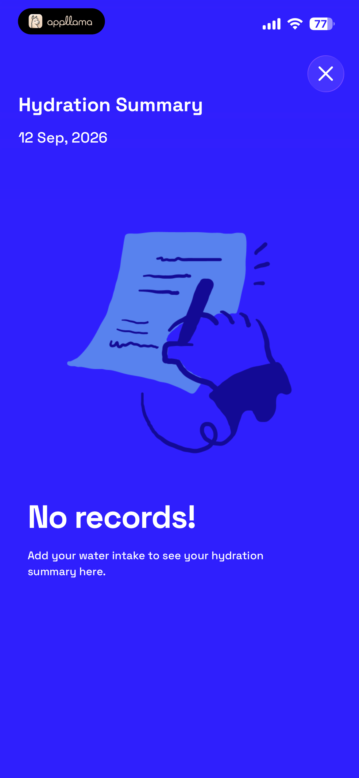 Hydration Summary