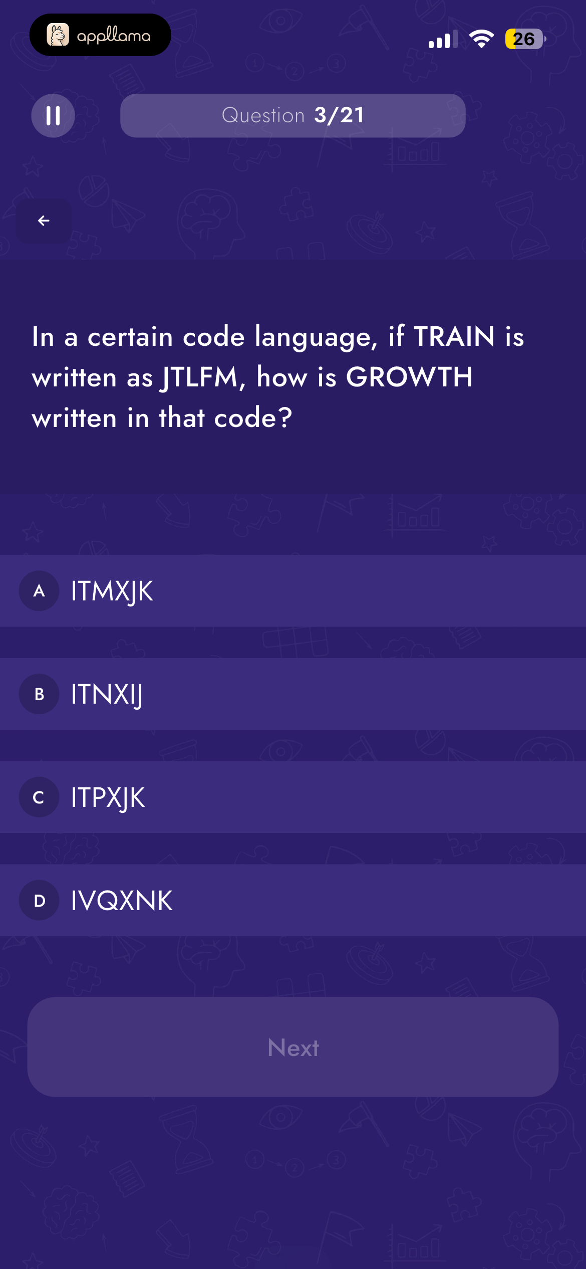 IQ Test Question