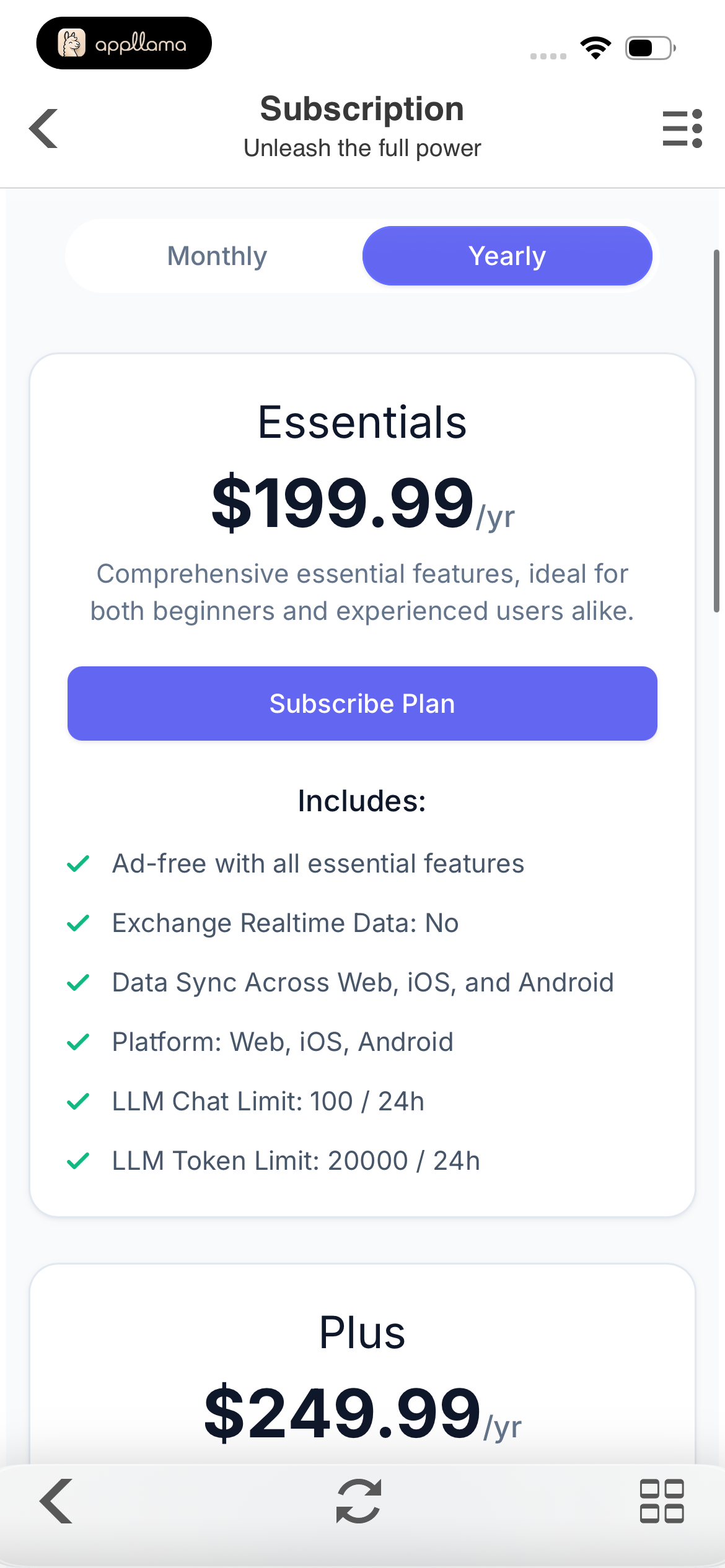 Annual Subscription Pricing
