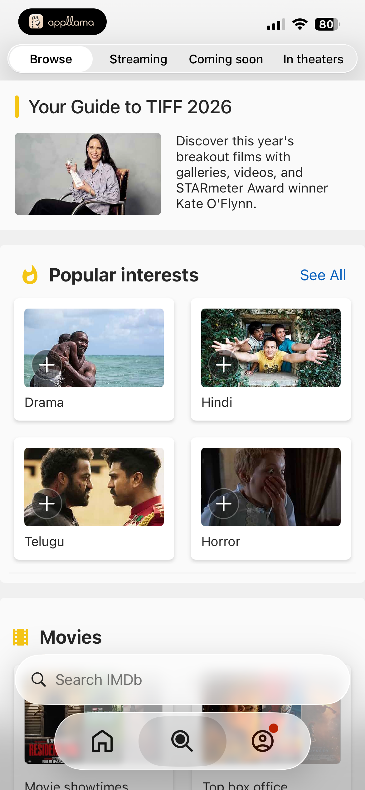 Home Interests Feed