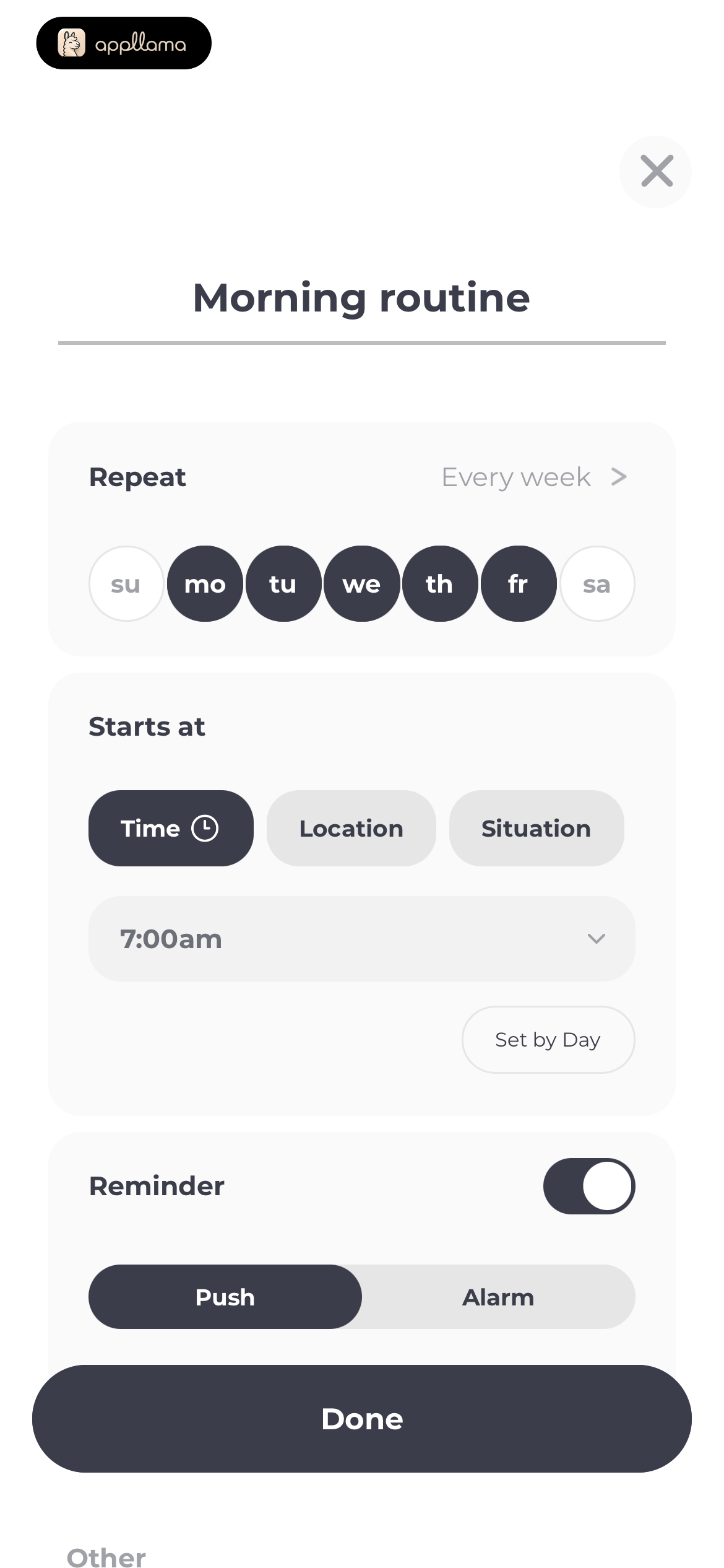 Morning Routine Setup