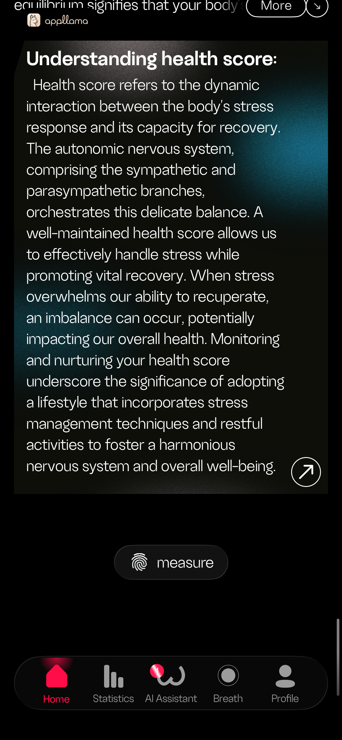 Health Score Explanation