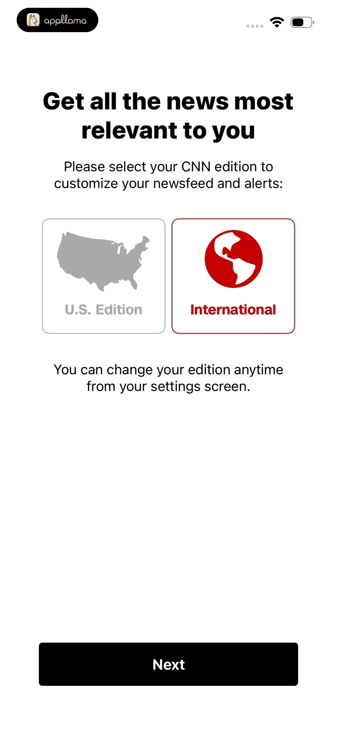 Edition Selection