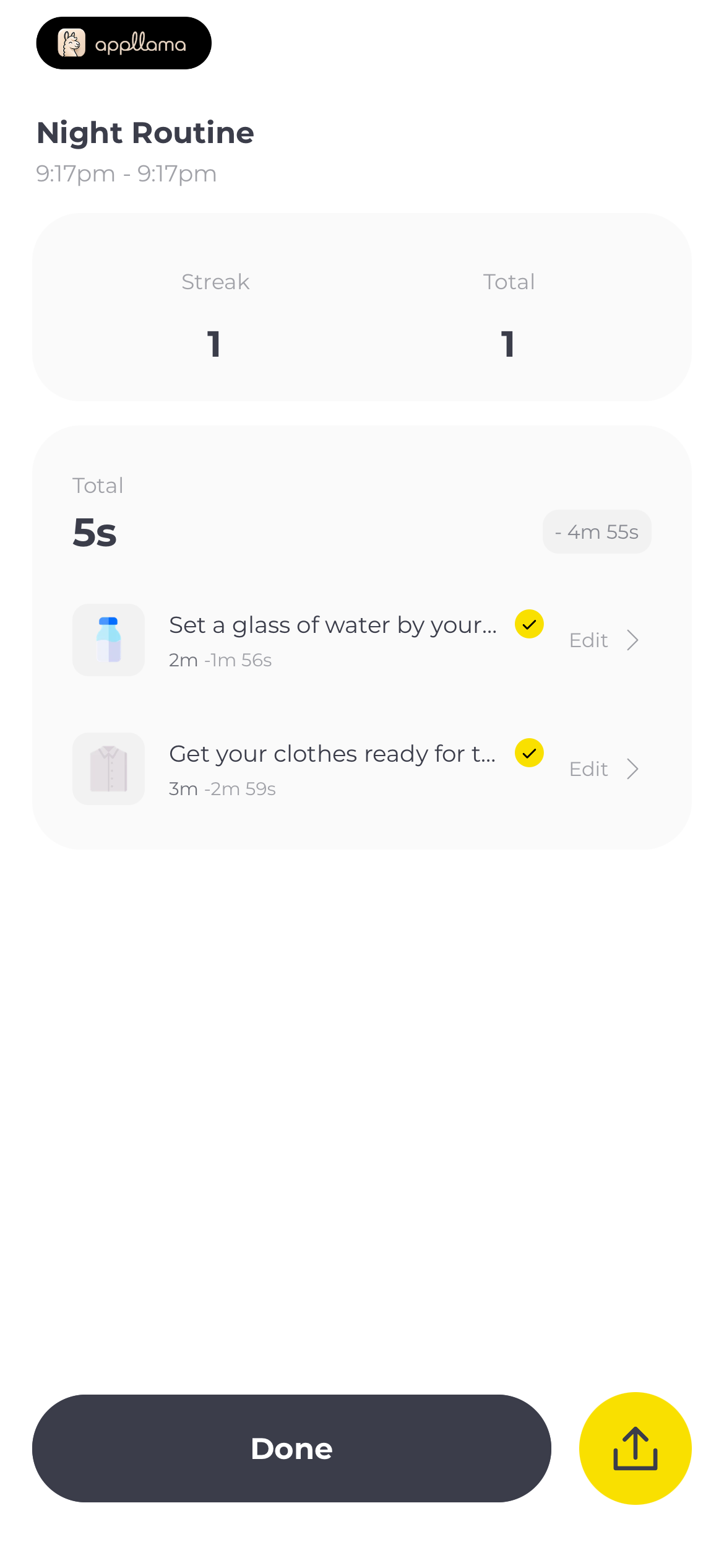 Routine Summary
