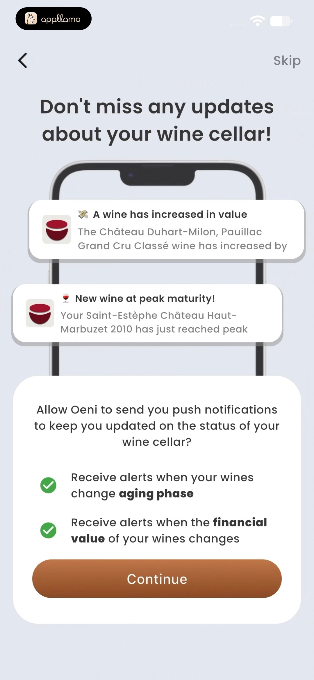 Notification Opt In