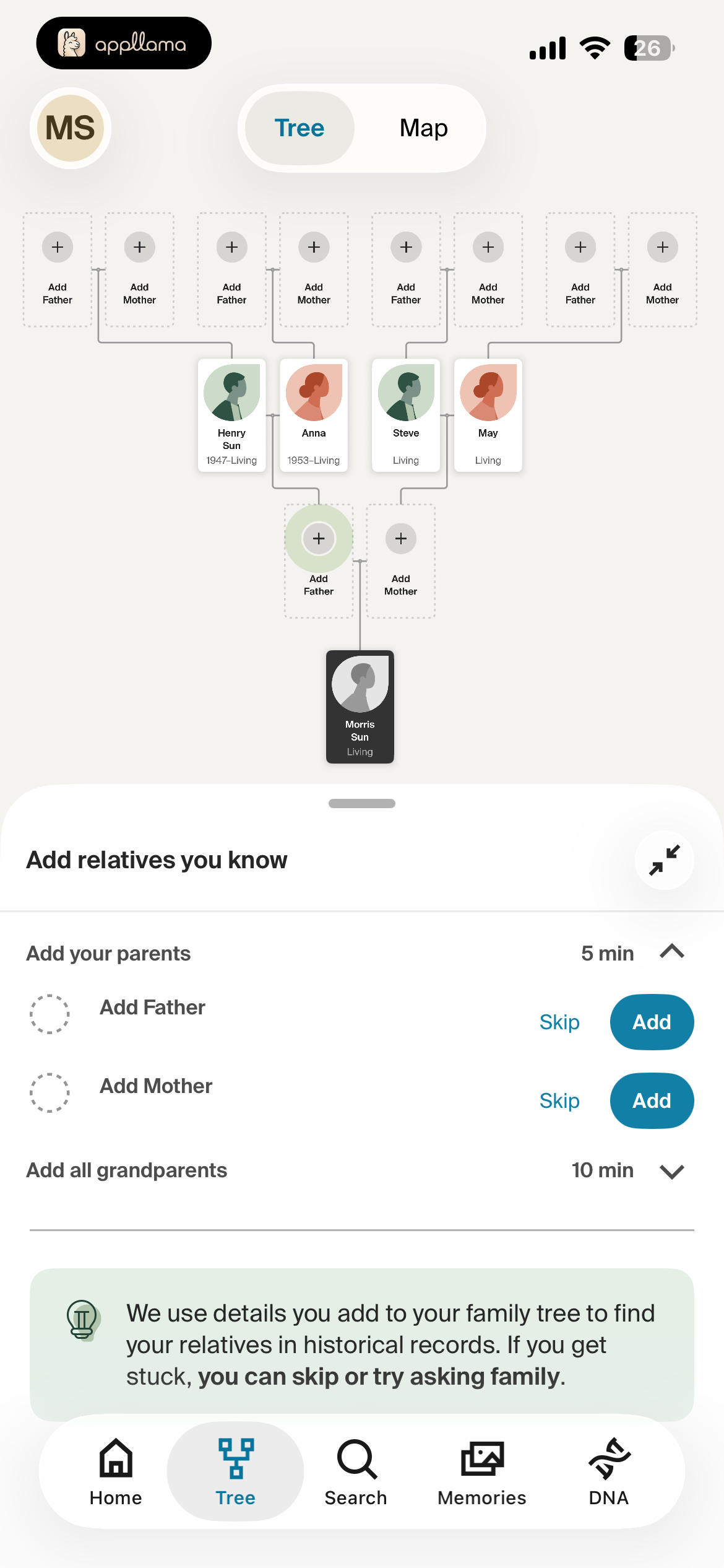Expanded Family Tree